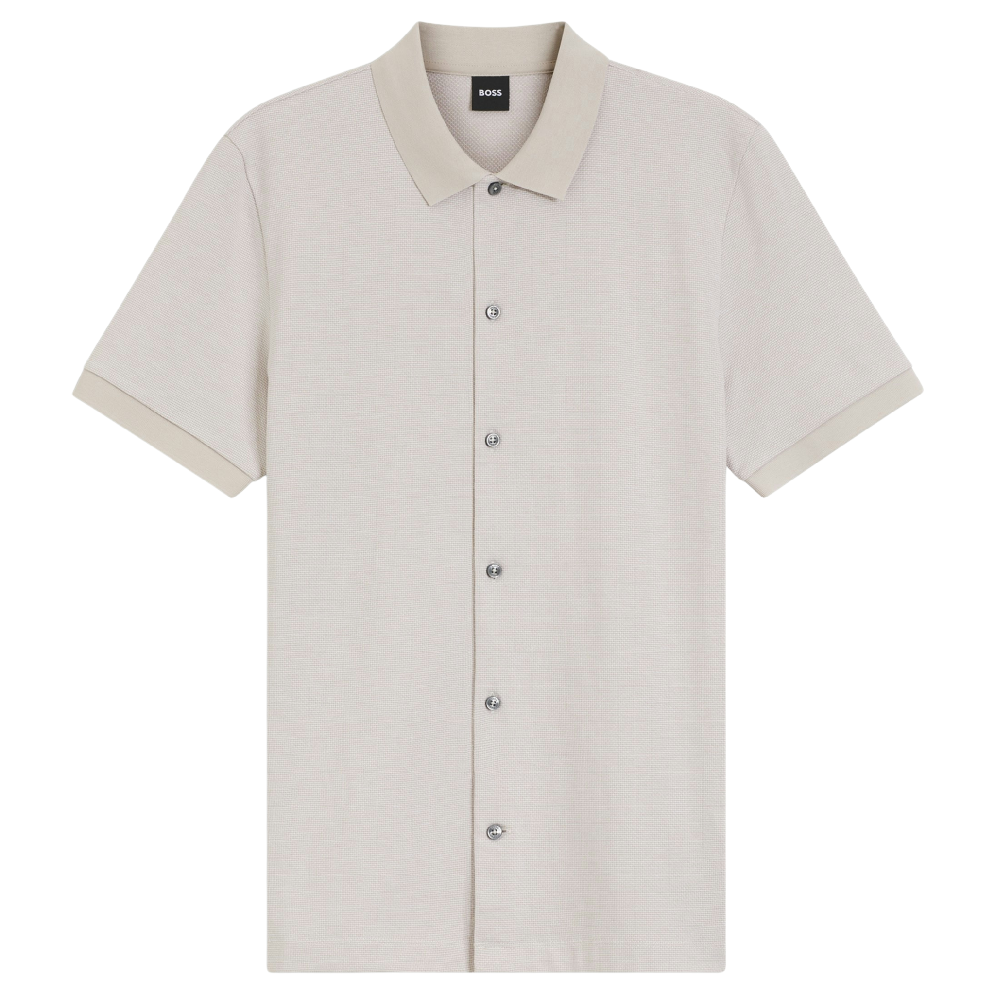 Mens BOSS Beige H-Powell 102 Jersey S/s Shirt