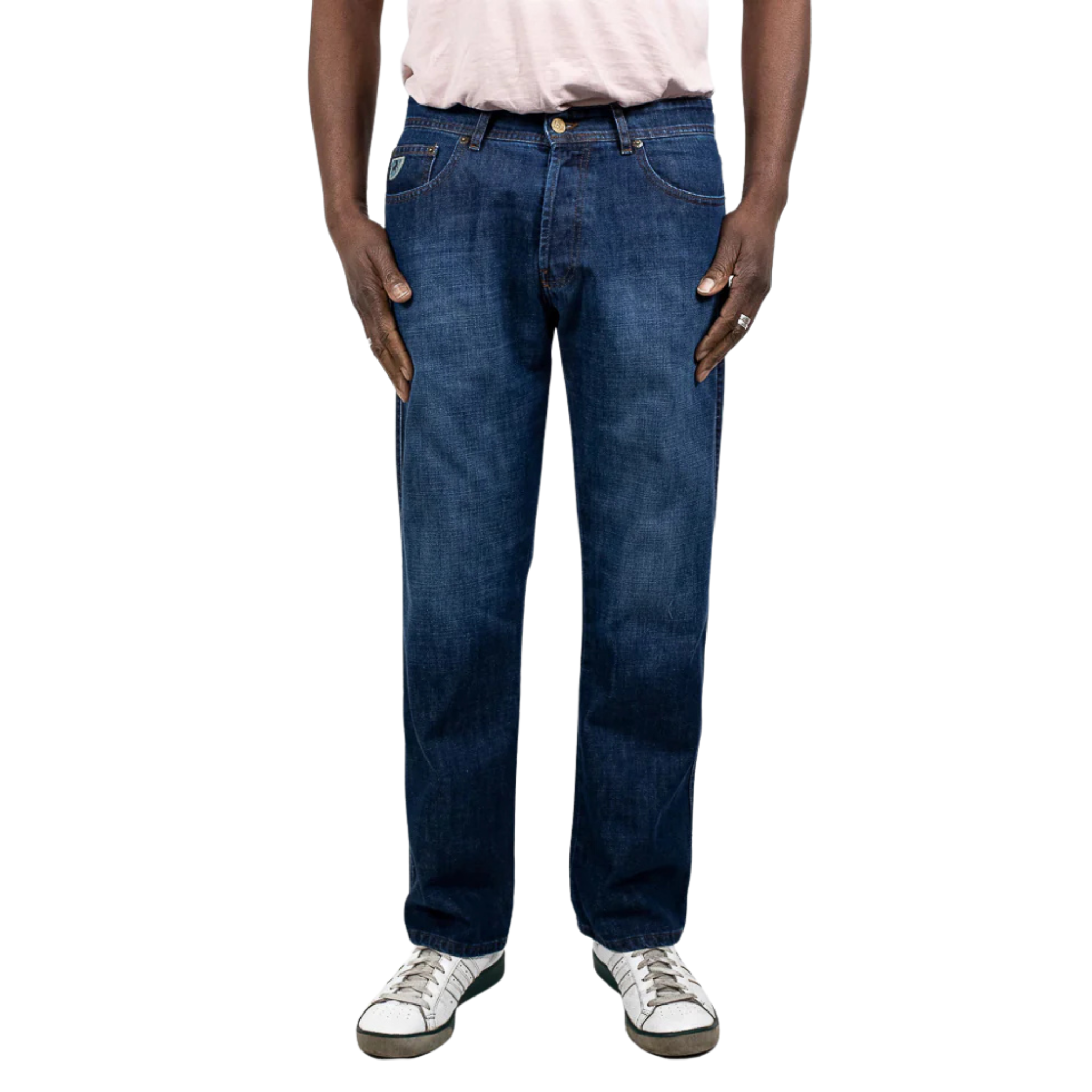 Mens Lois Dark Stone Wash Marvin Regular Fit Jeans