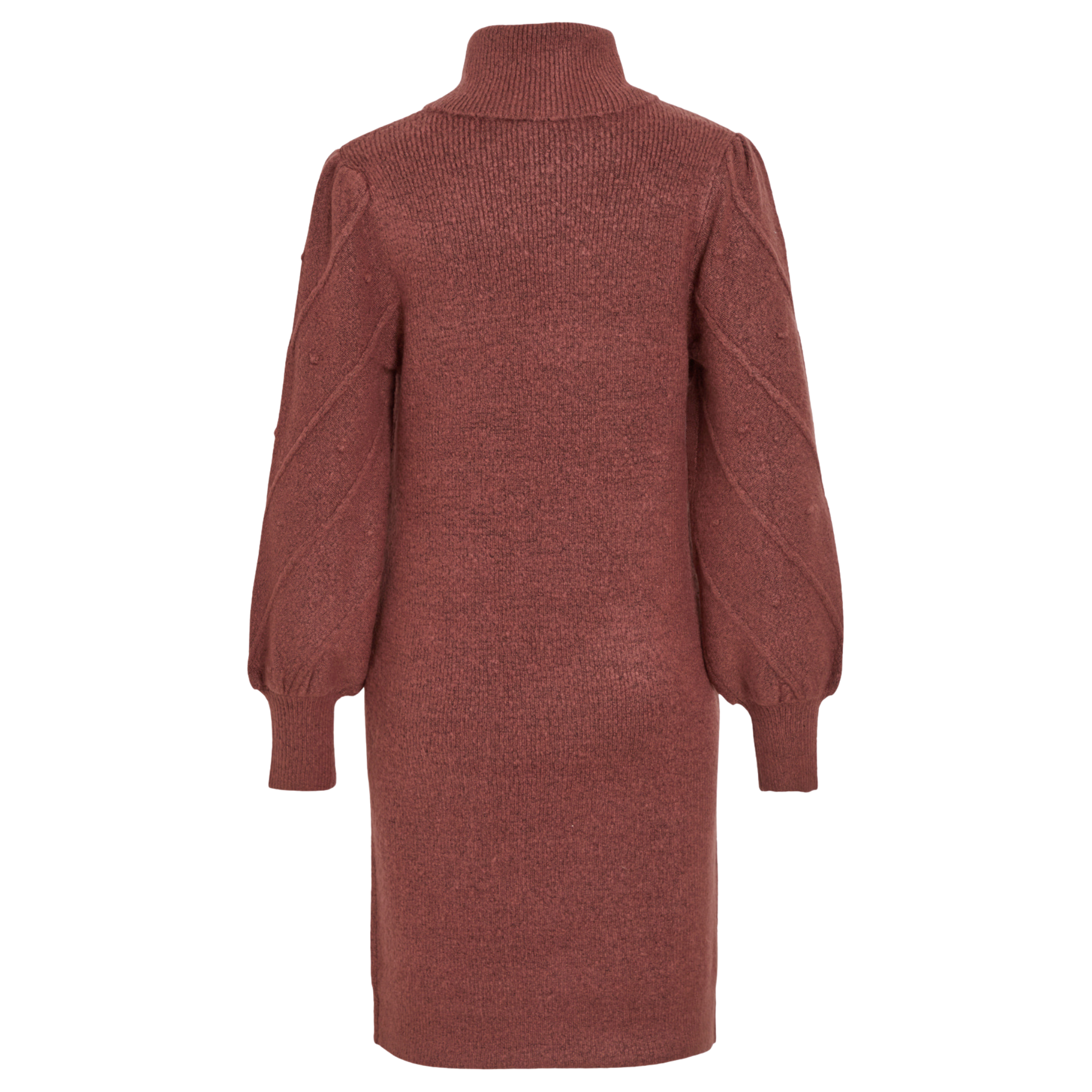 Womens Vila Red Vicosy Roll Neck Knitted Dress