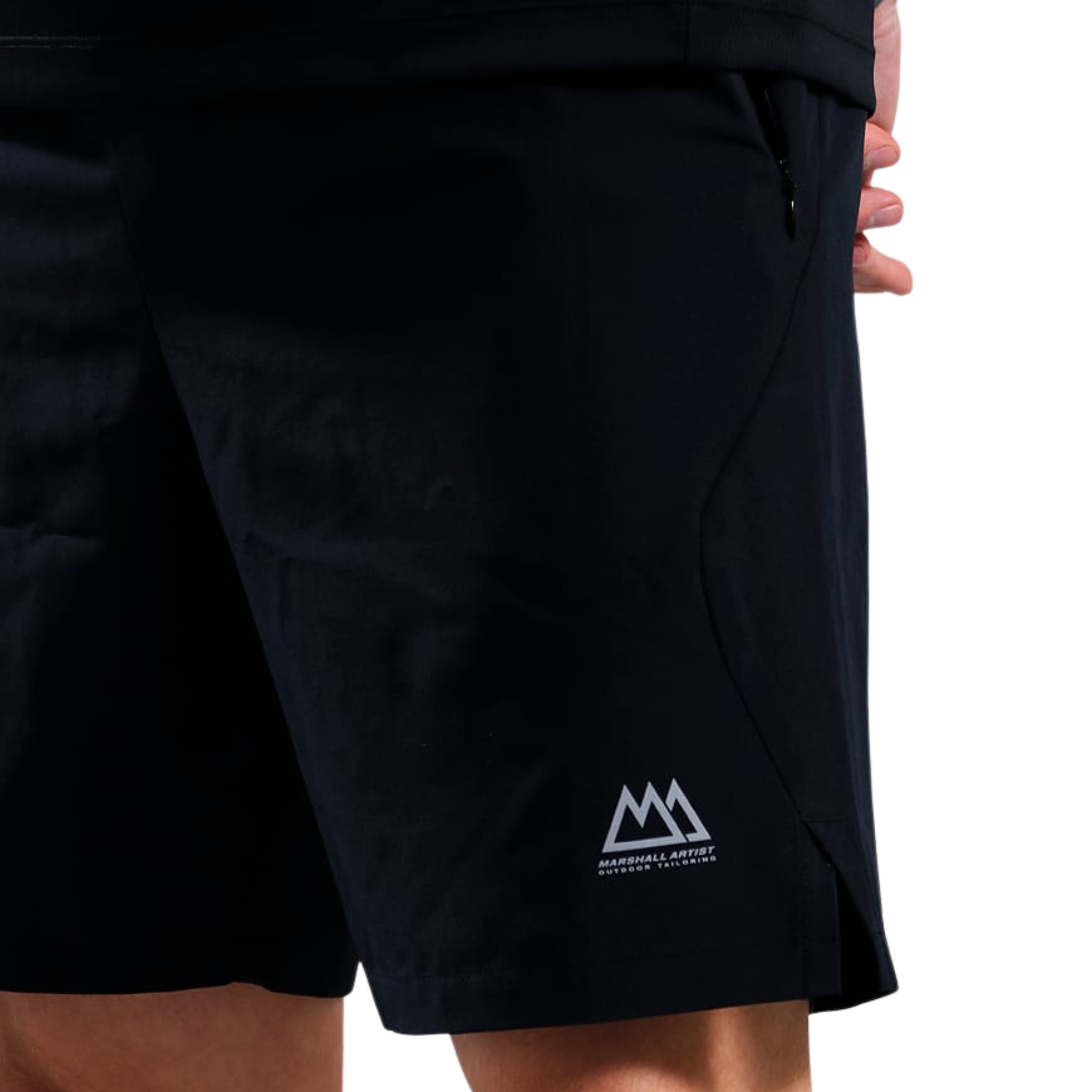 Mens Marshall Artist Black Nevis Shorts