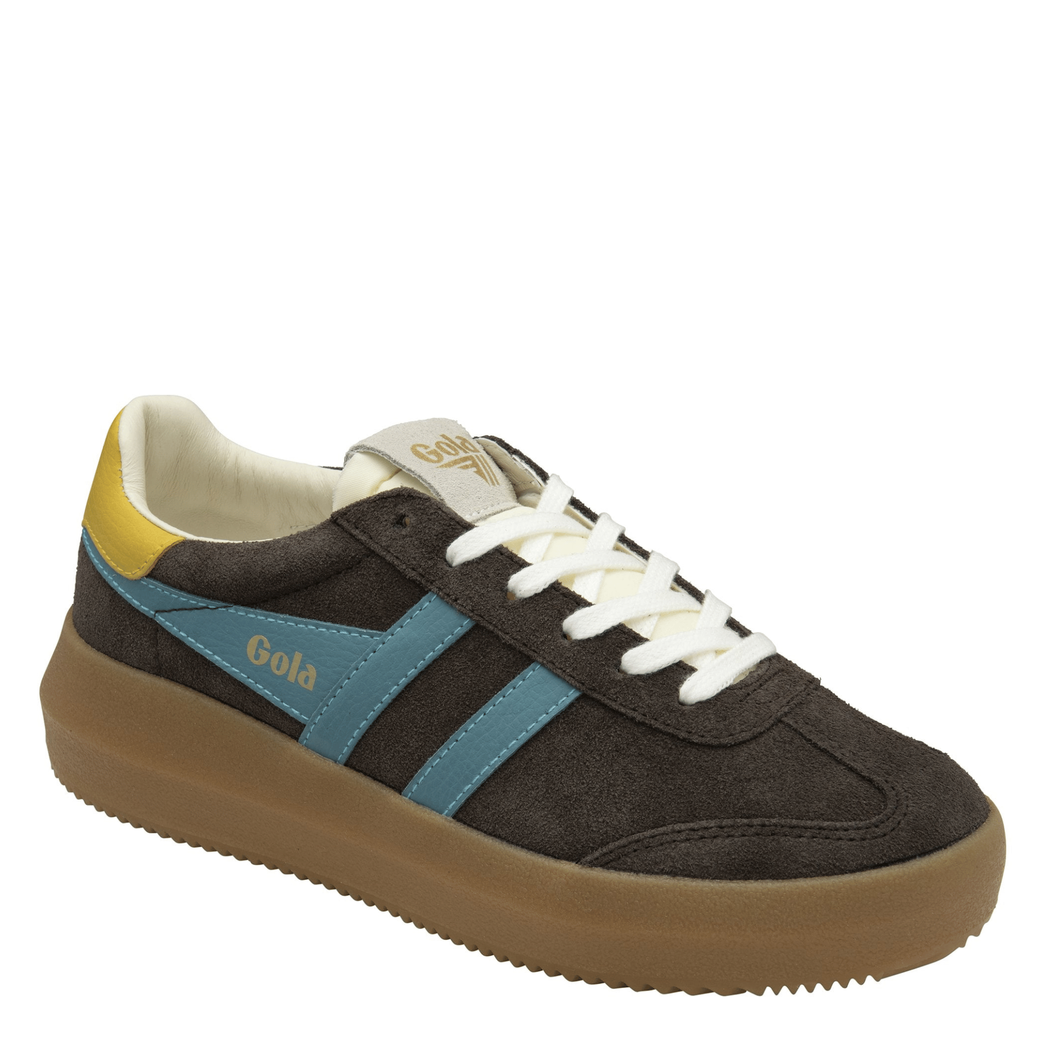 Womens Gola Mocha/Ocean/Pollen Athena Trainers