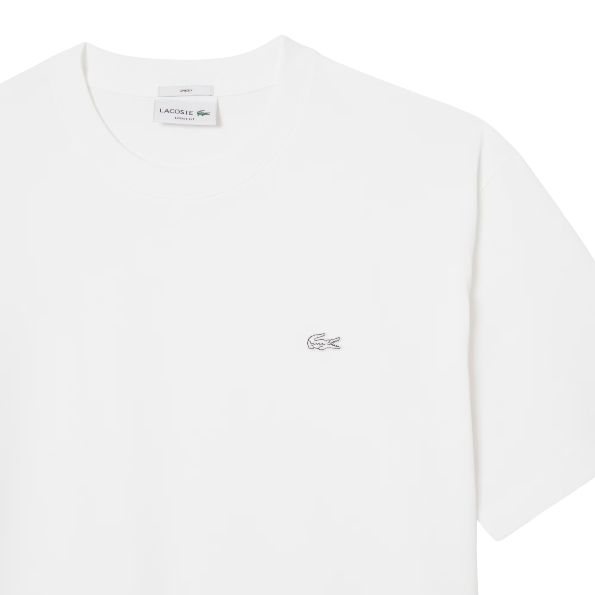 Mens Lacoste White Loose Fit Heavy Jersey S/s T Shirt