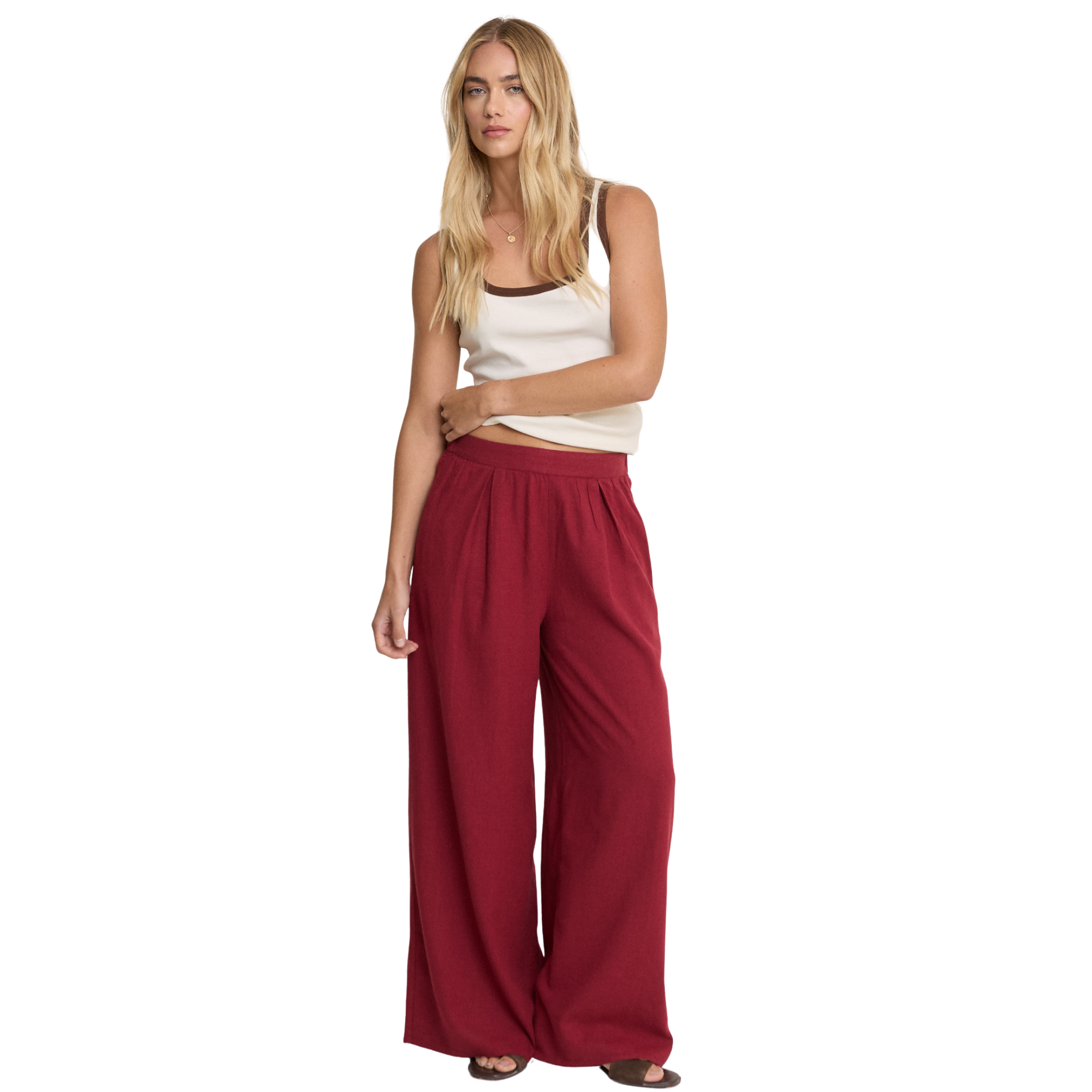 Womens Nobody's Child Red Jerrow Trousers