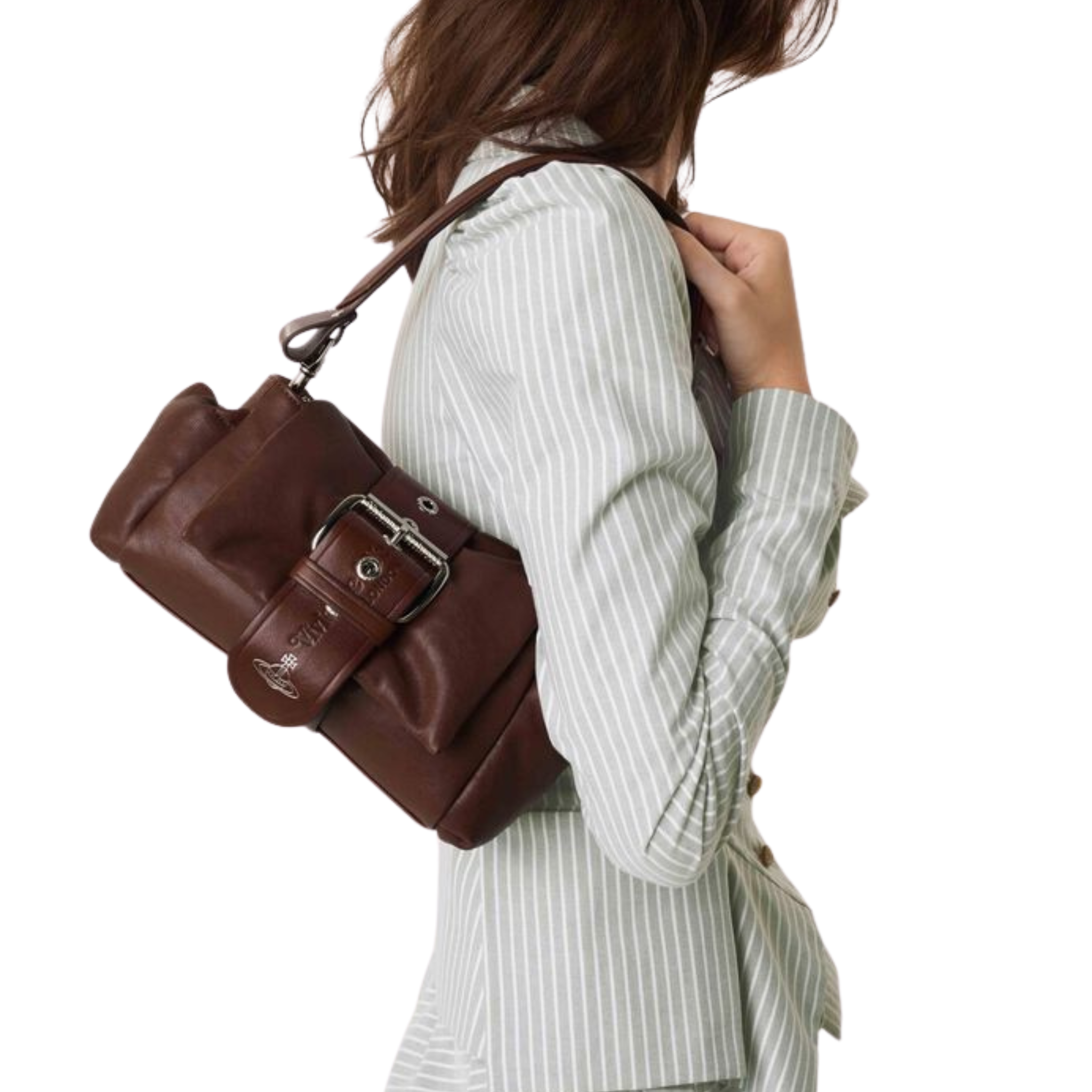 Womens Vivienne Westwood Chestnut Hazel Treasure Shoulder Bag