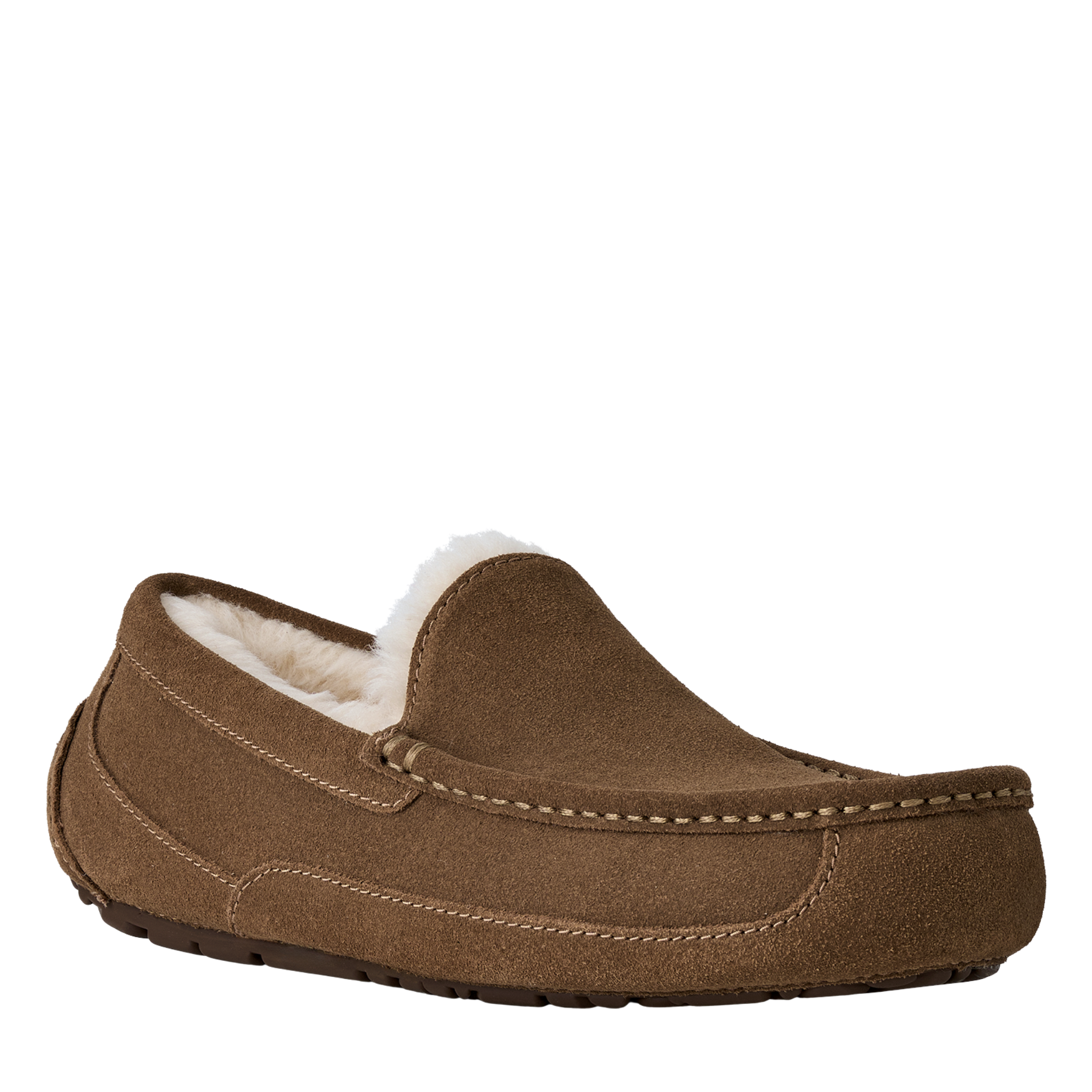 Mens UGG Light Bronze Ascot Slippers