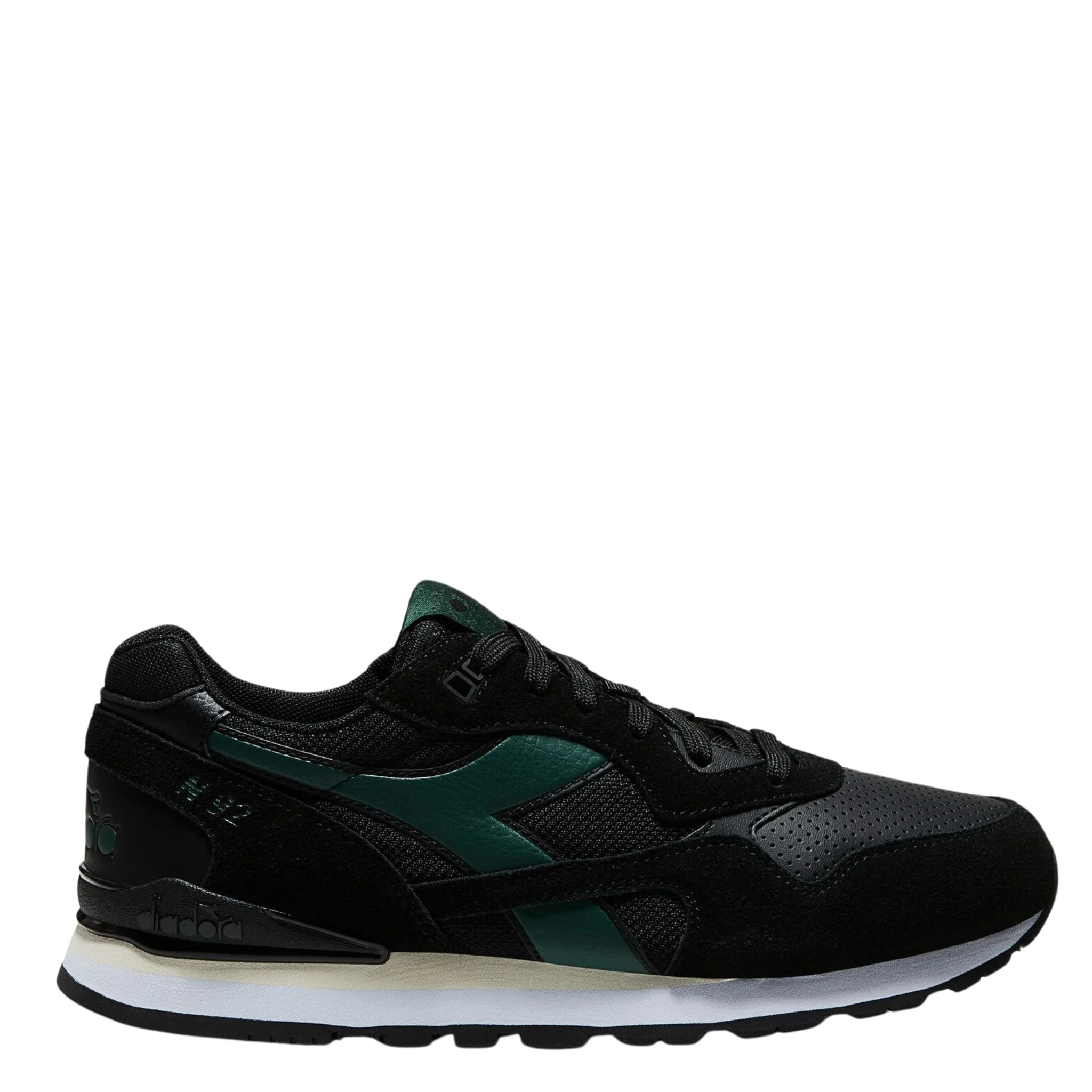 Mens Diadora Black/Pineneedle N.92 Advance Trainers