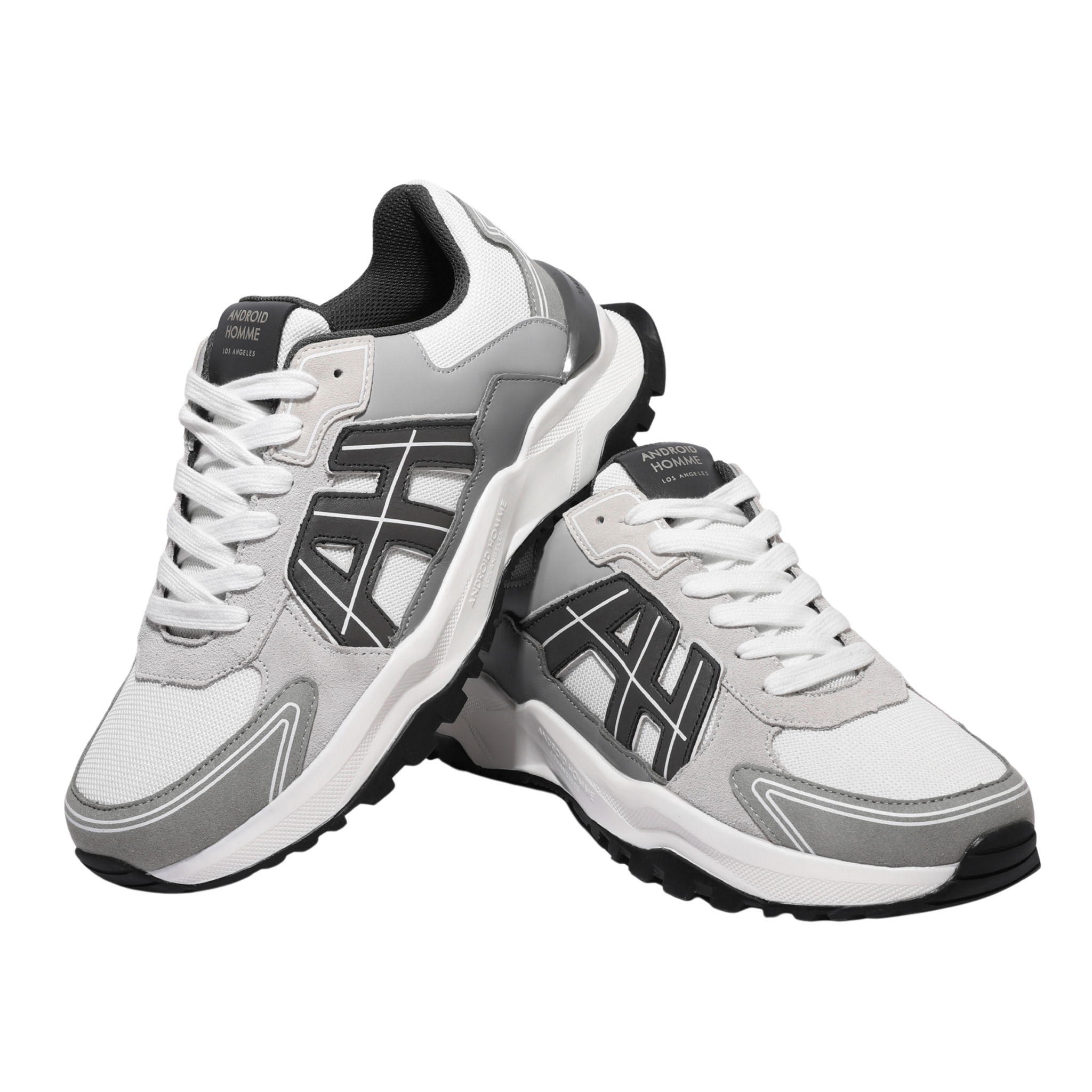 Mens Android Homme White AH One Ballistic Nylon Trainers