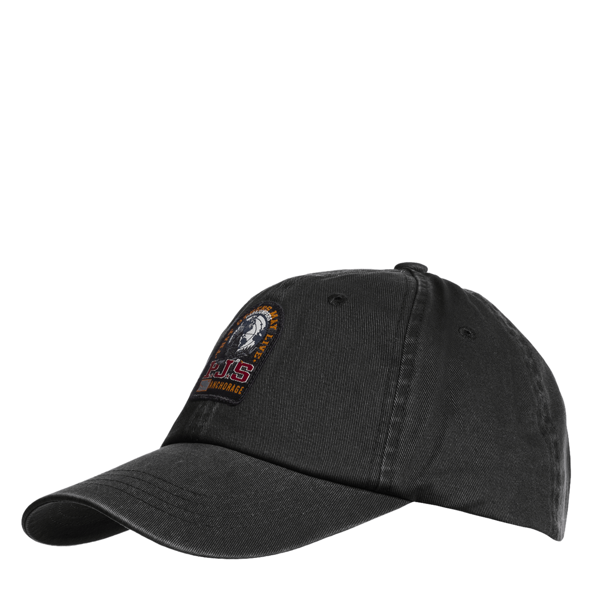 Mens Parajumpers Black Patch Cap