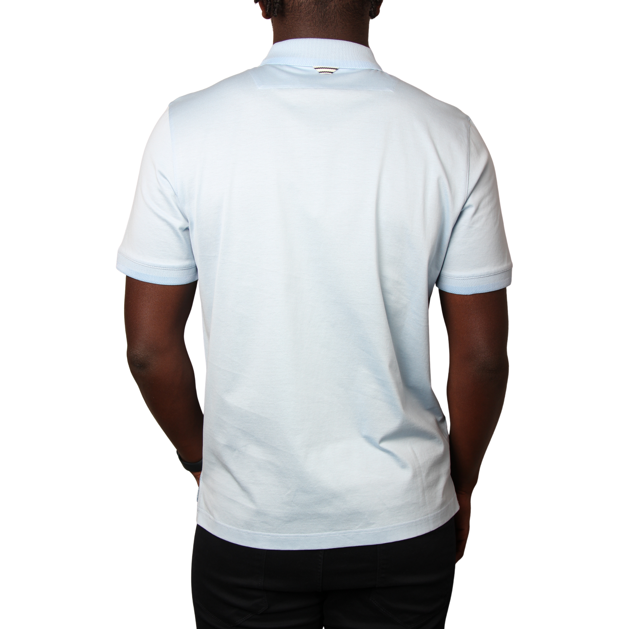 Mens Mercery Ice Water Regal Zip Neck S/s Polo Shirt