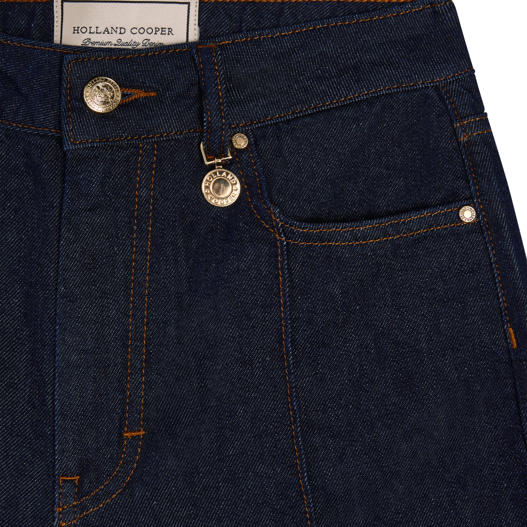 Womens Holland Cooper Clean Indigo Lily Wide Leg Jeans