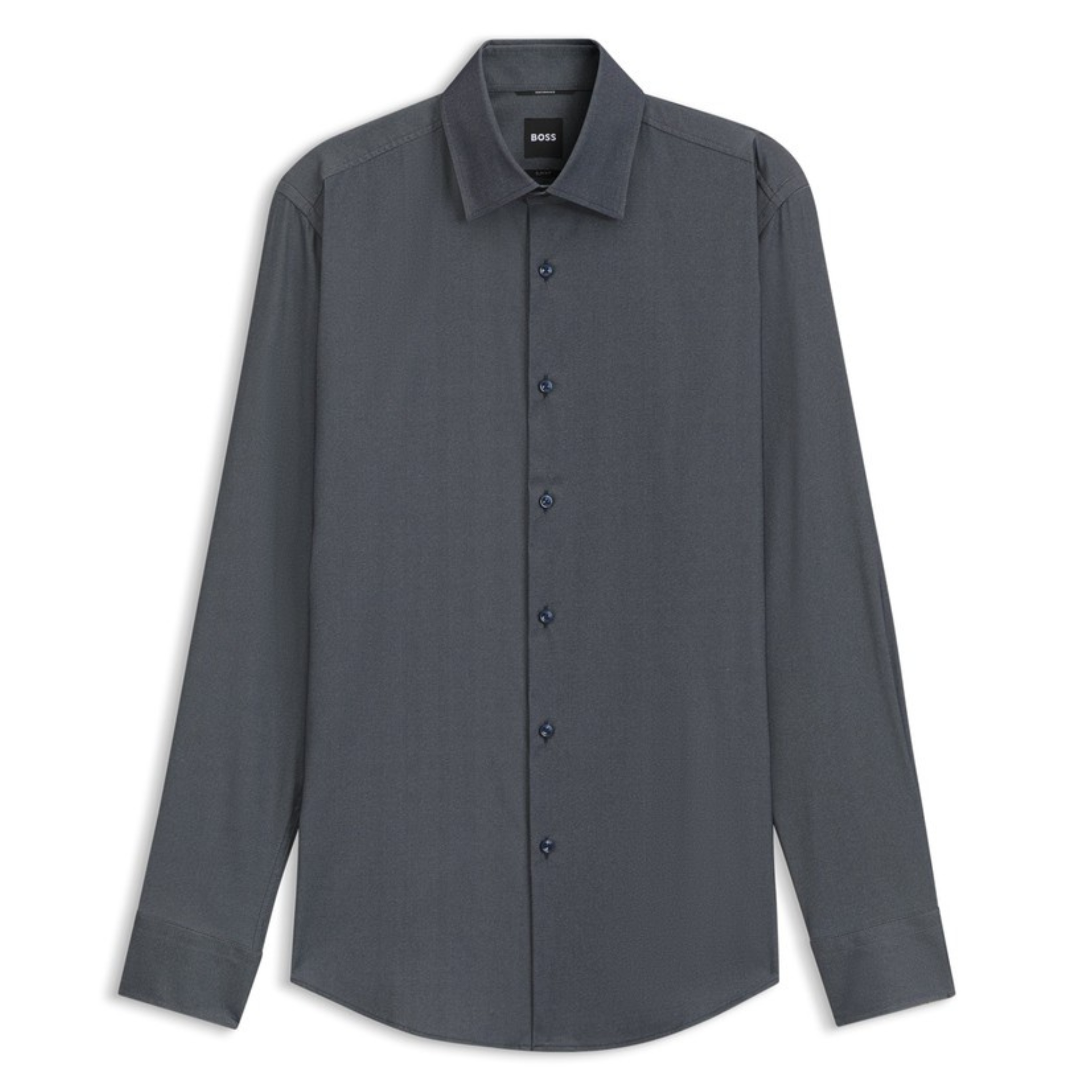 Mens BOSS Dark Blue P-HANK-kent-C1-222 L/s Shirt