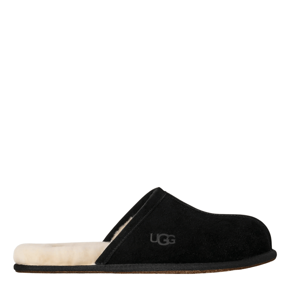 Mens UGG Black Scuff Slippers