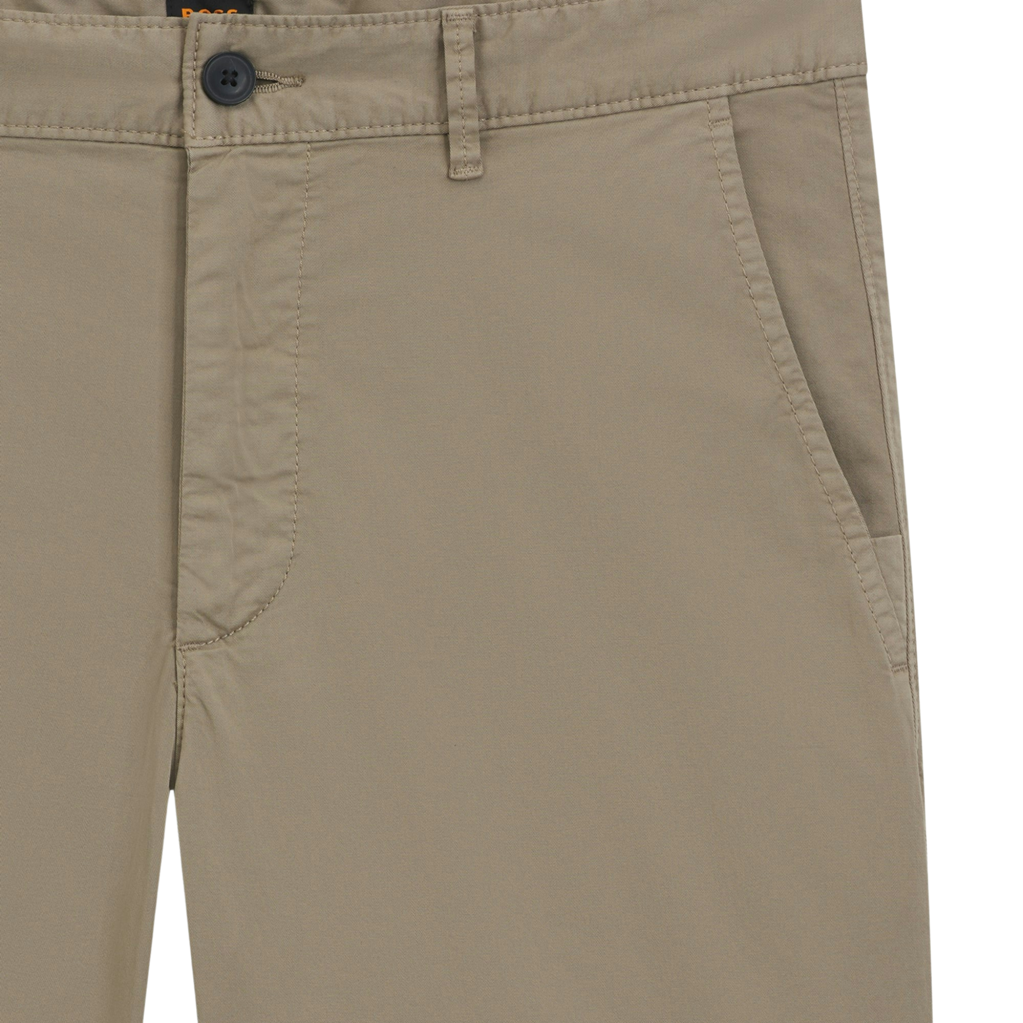 Mens BOSS Pastel Brown Chino-slim Shorts