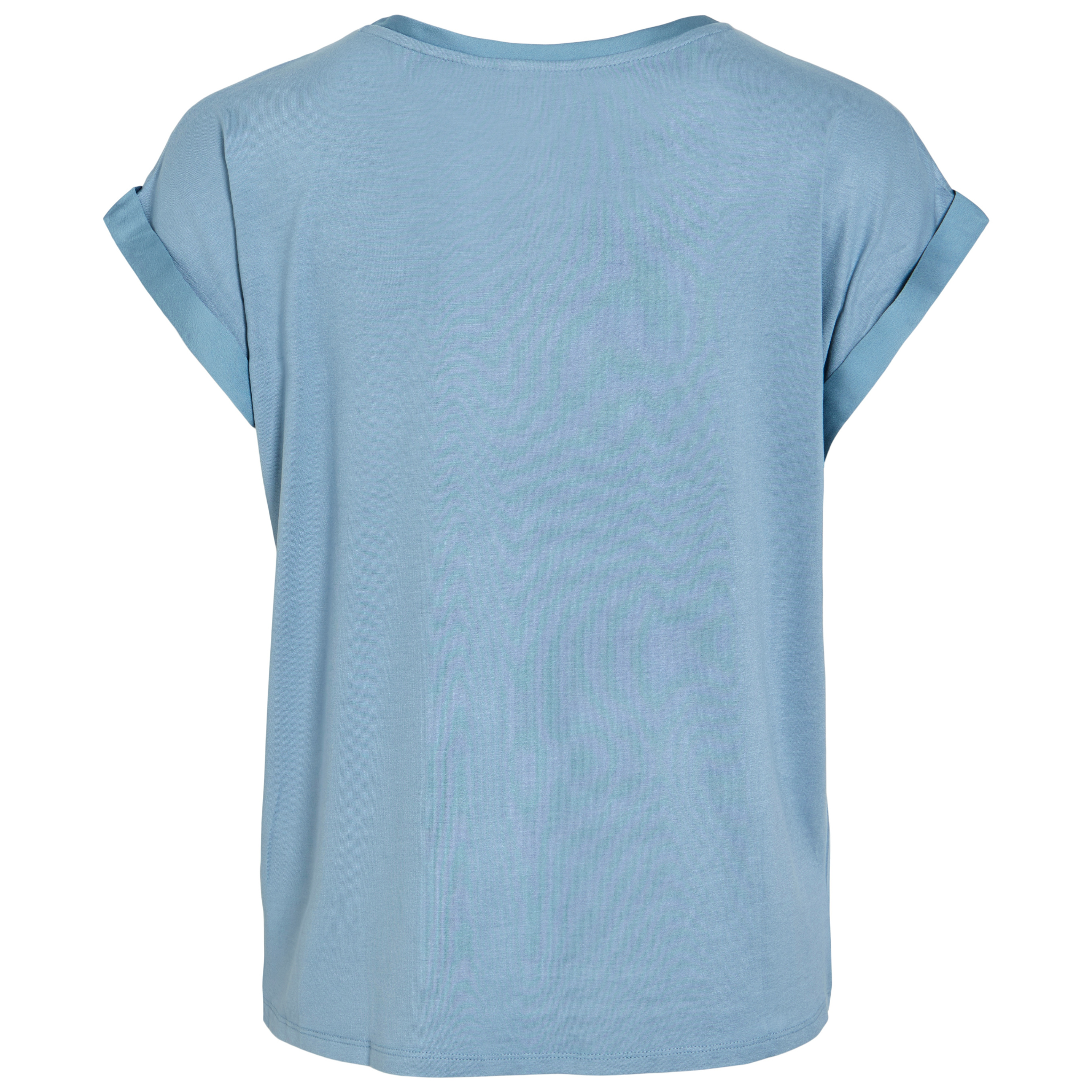 Womens Vila Capulet Blue Shadow Viellette Satin S/s Top