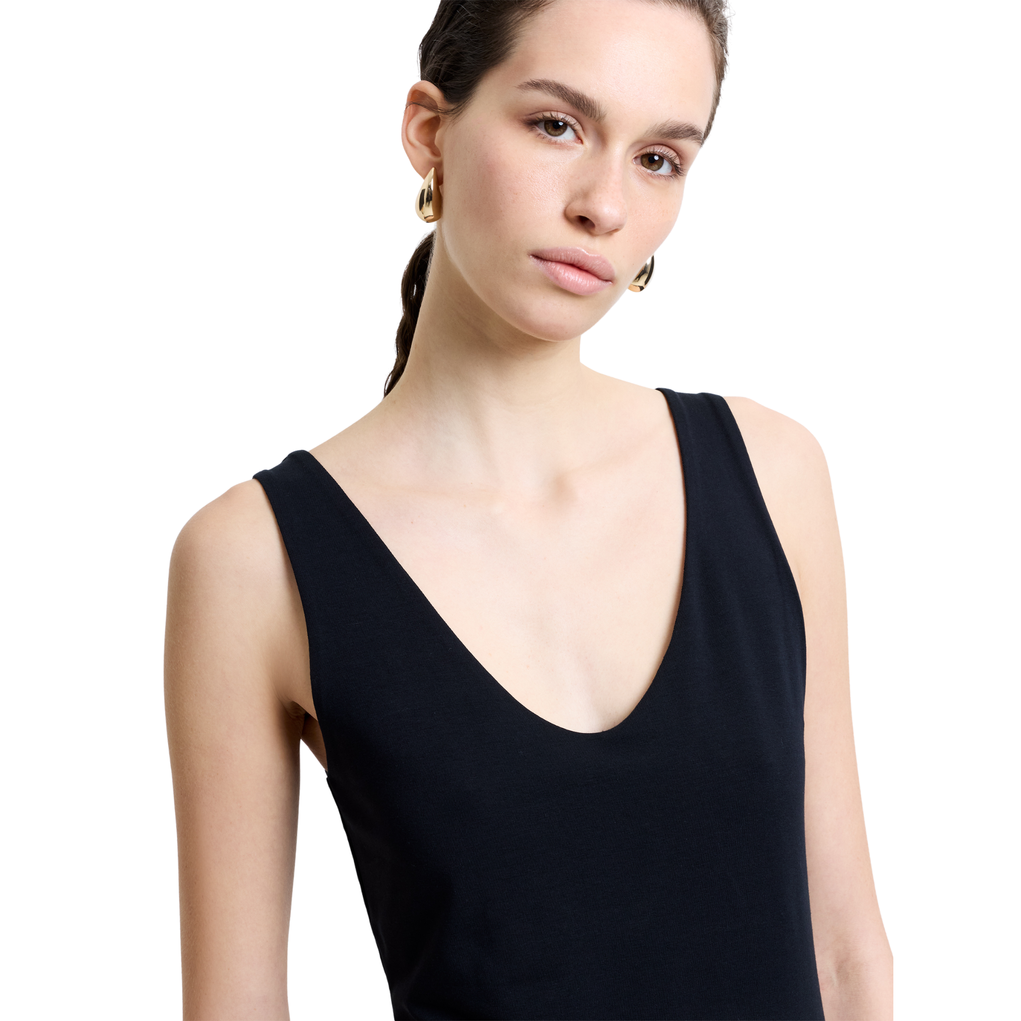 Womens French Connection Blackout Stretch Tank Top