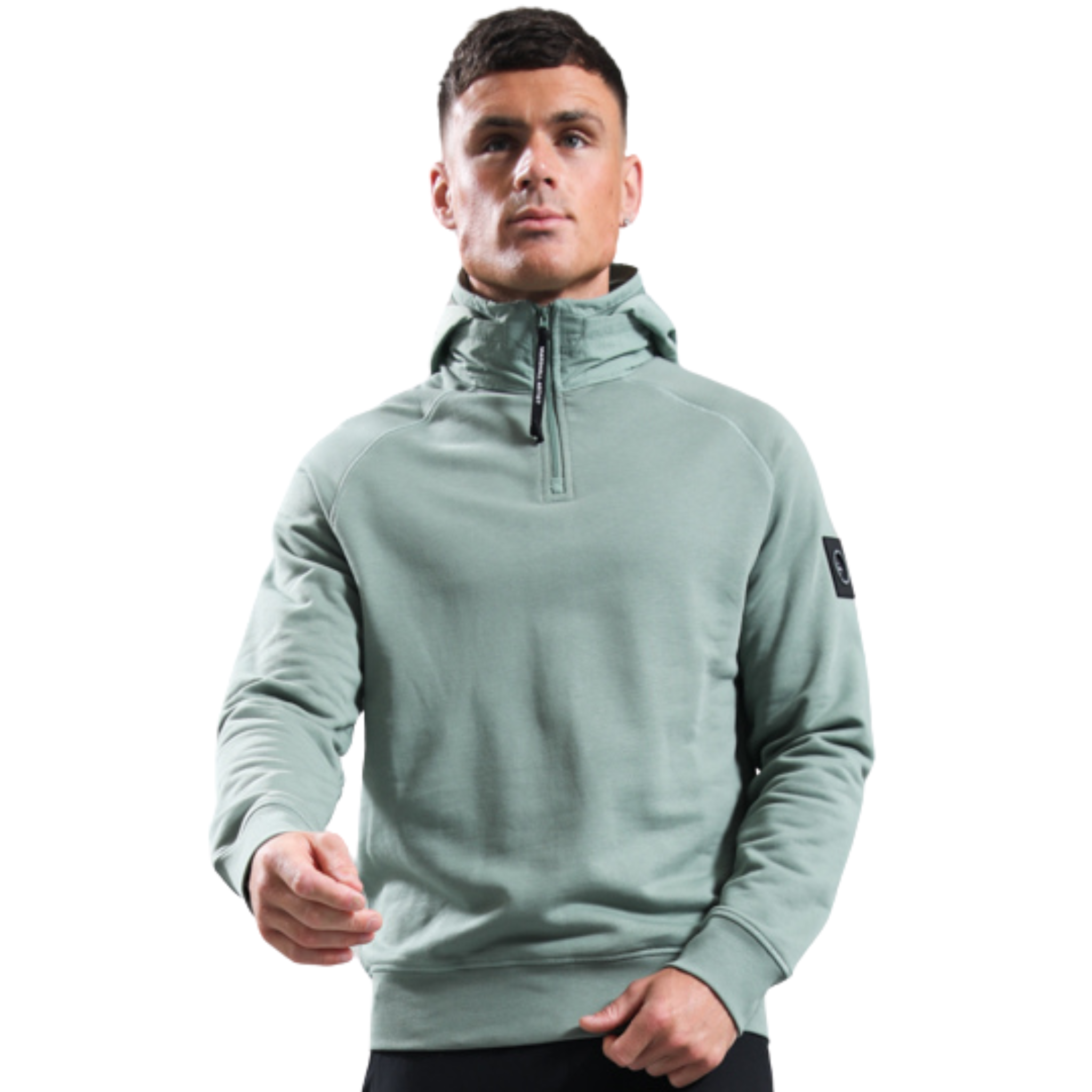 Mens Marshall Artist Sage Stanford 1/4 Zip Hoodie