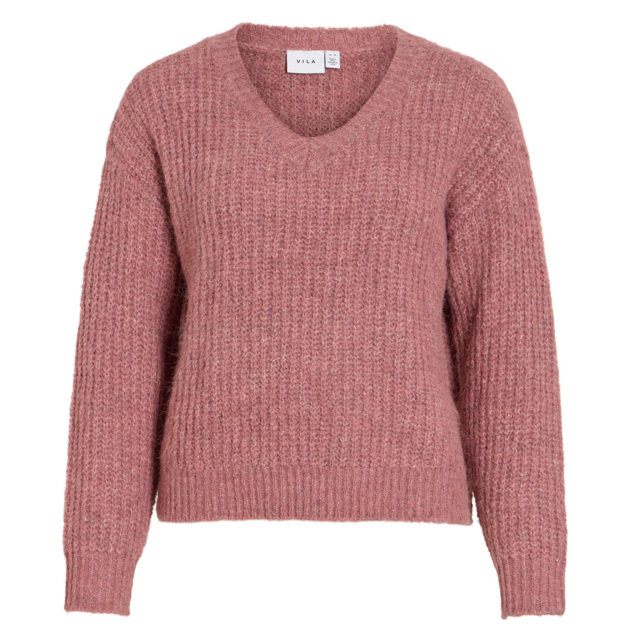 Womens Vila Nostalgia Rose Vilampe V-Neck Knit