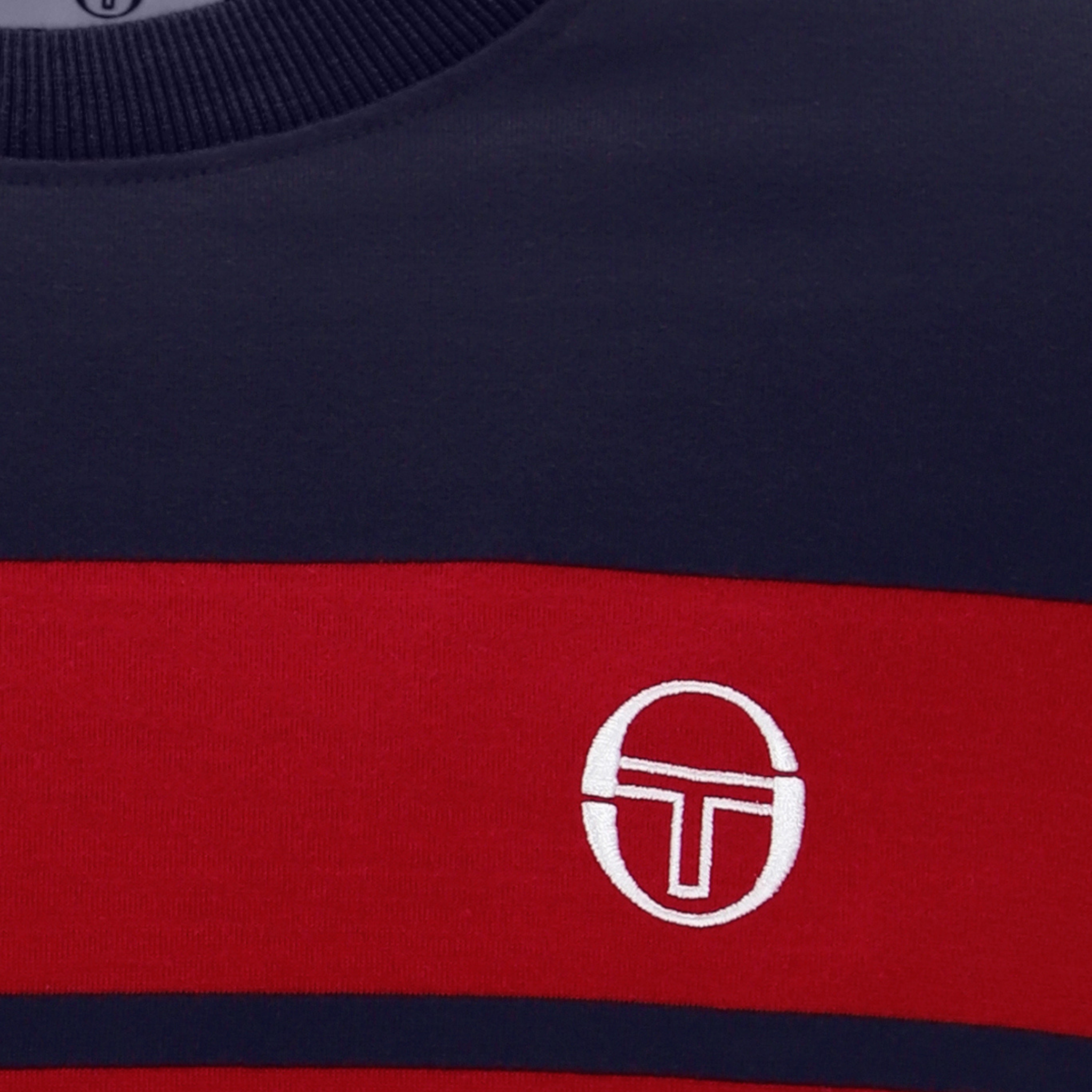 Mens Sergio Tacchini Maritime Blue/Adrenaline Rush Master S/s T Shirt