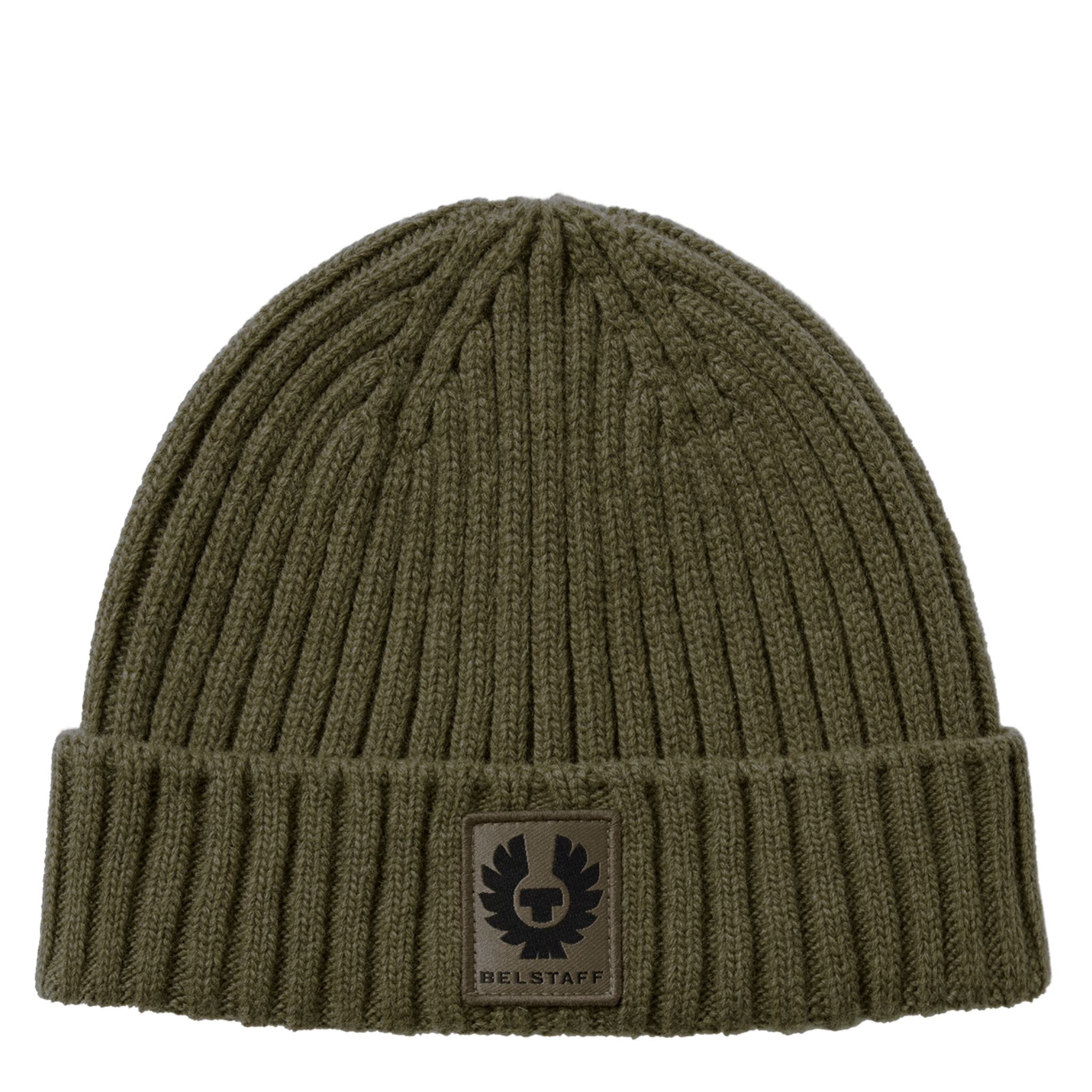 Mens Belstaff Khaki Green Watch Beanie Hat