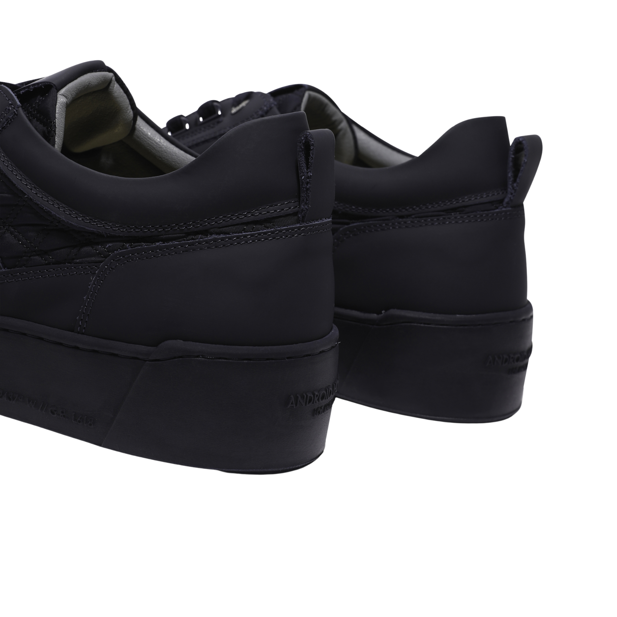 Mens Android Homme Ink Point Dume Low Rubber Stitch Trainers