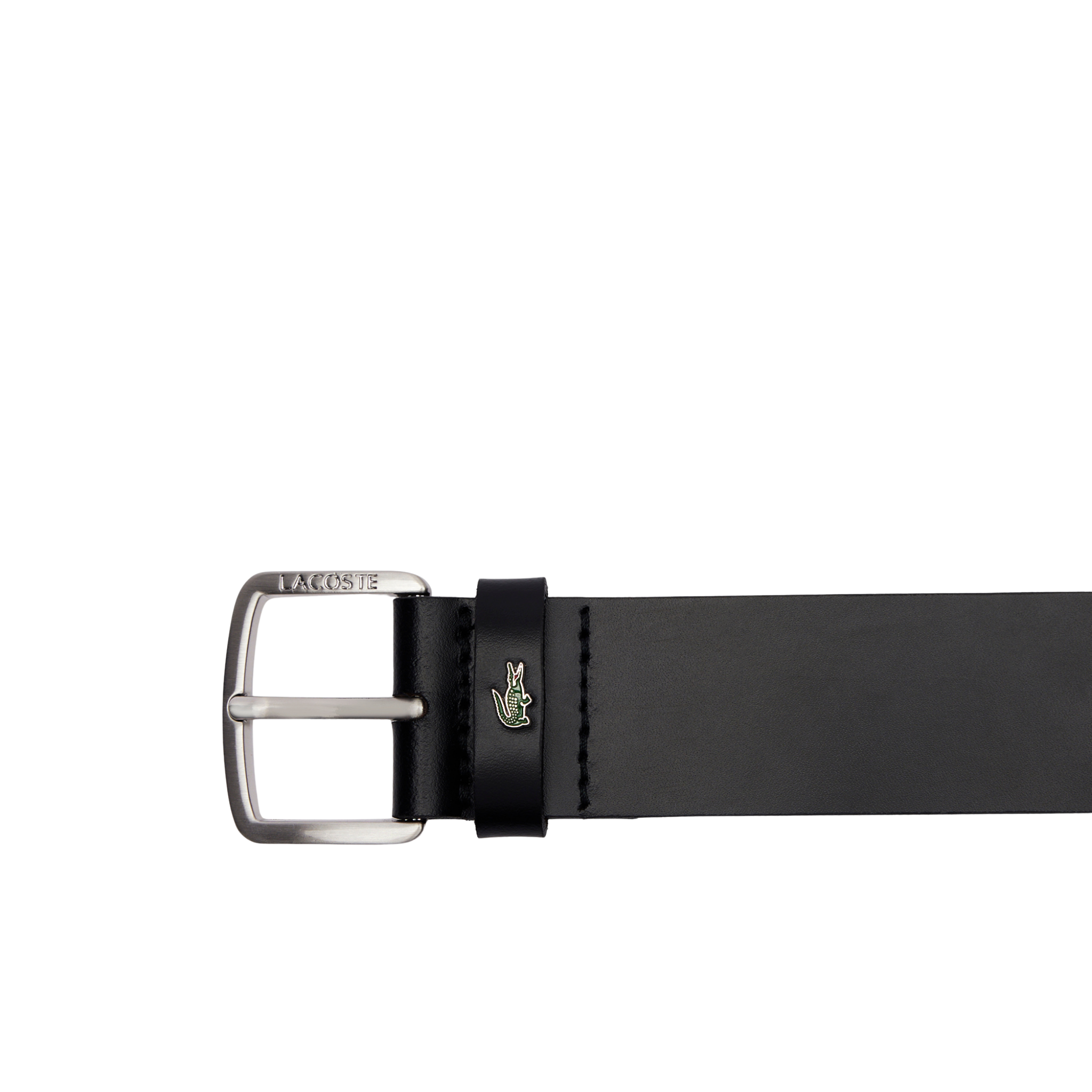 Mens Lacoste Black Branded Belt