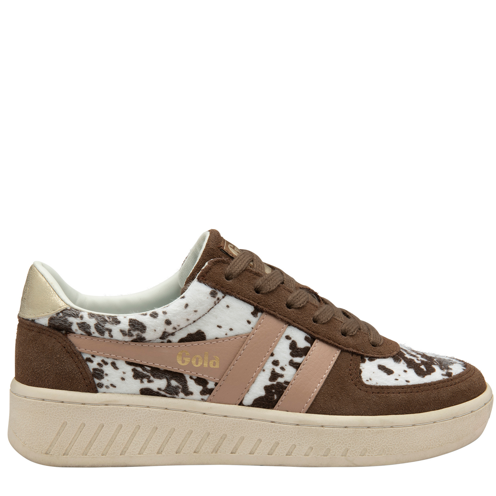 Womens Gola Dalmatian/Otter/Cameo Grandslam Savanna Trainers