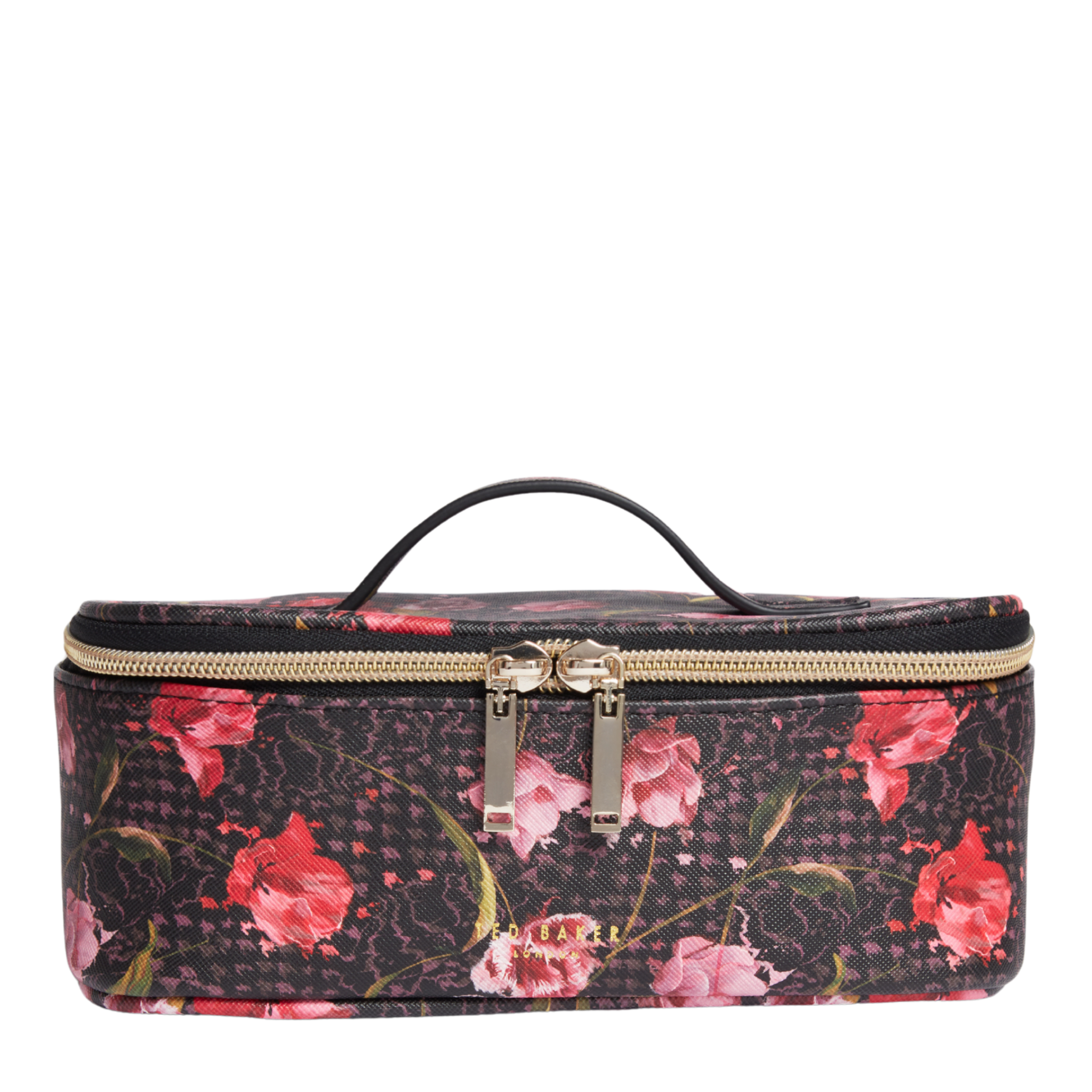 Womens Ted Baker Black Tuliina Printed Medium Make Up Bag