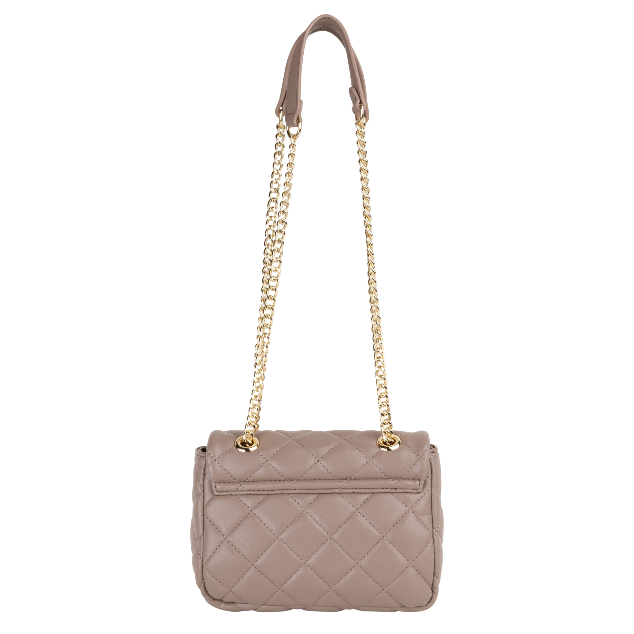 Womens Valentino Taupe Ocarina Small Flap Crossbody Bag