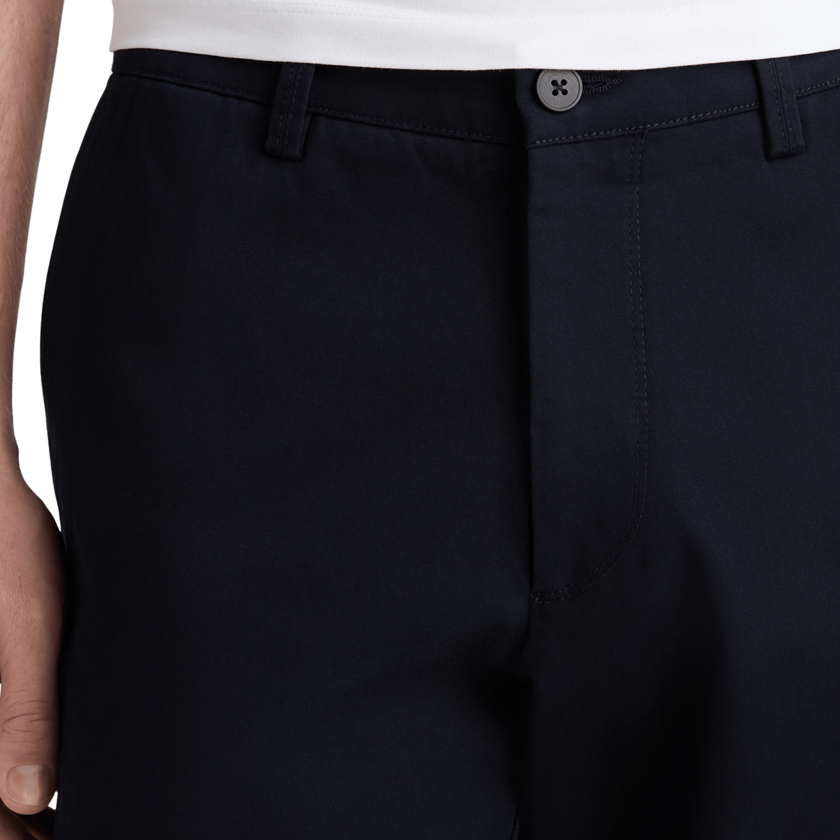 Mens Remus Uomo Navy Rhyan Straight Fit Chinos