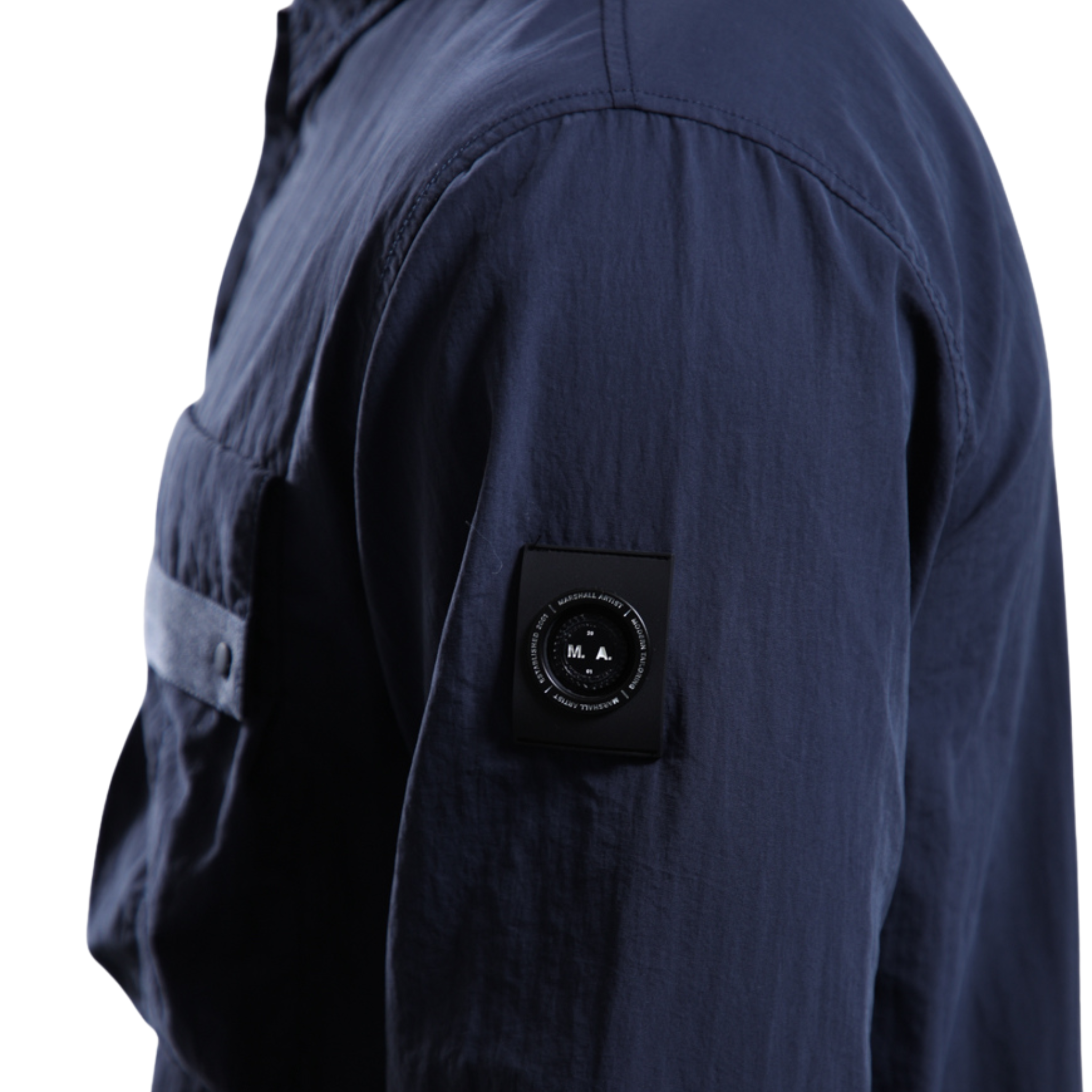 Mens Marshall Artist Navy Woodvale Overshirt