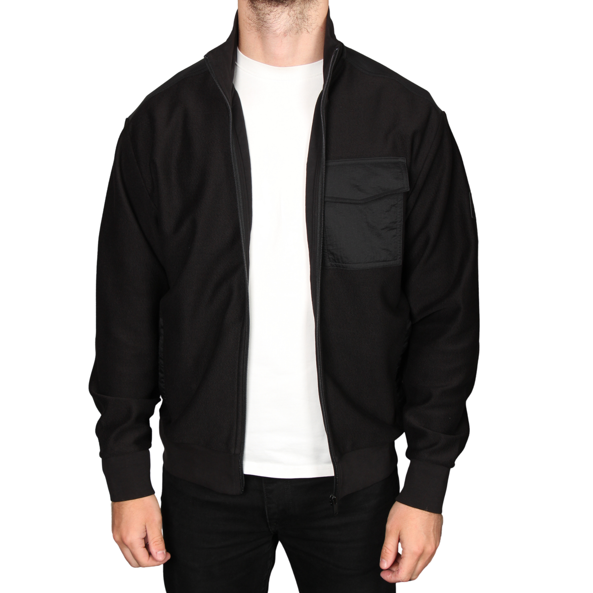 Mens BOSS Black Ze_Urban Jersey Jacket