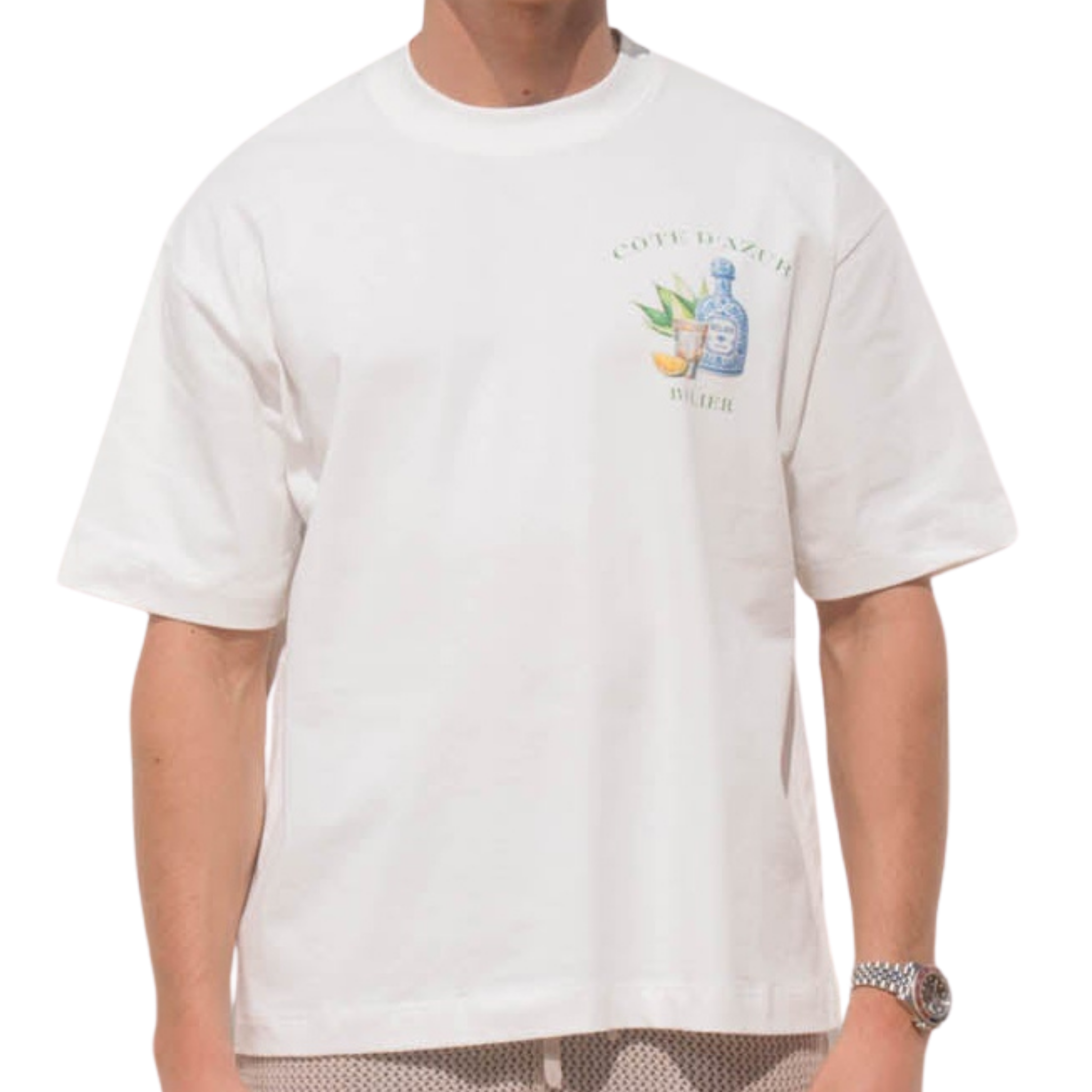 Mens Belier Off White Tequila Graphic S/s T Shirt