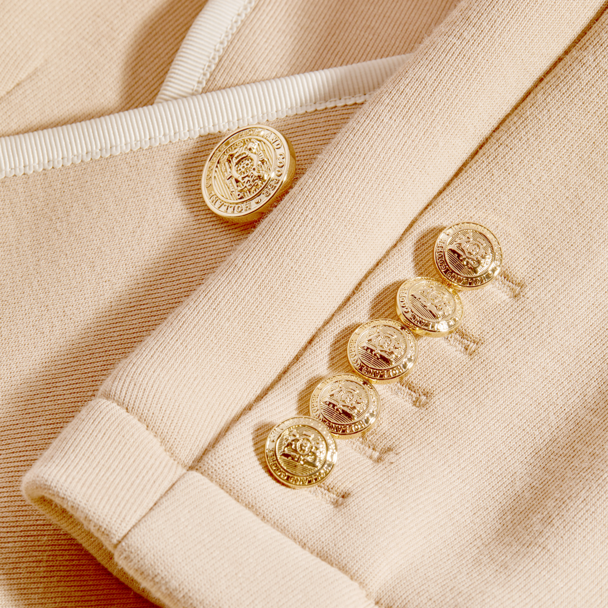 Womens Holland Cooper Camel Henley Blazer
