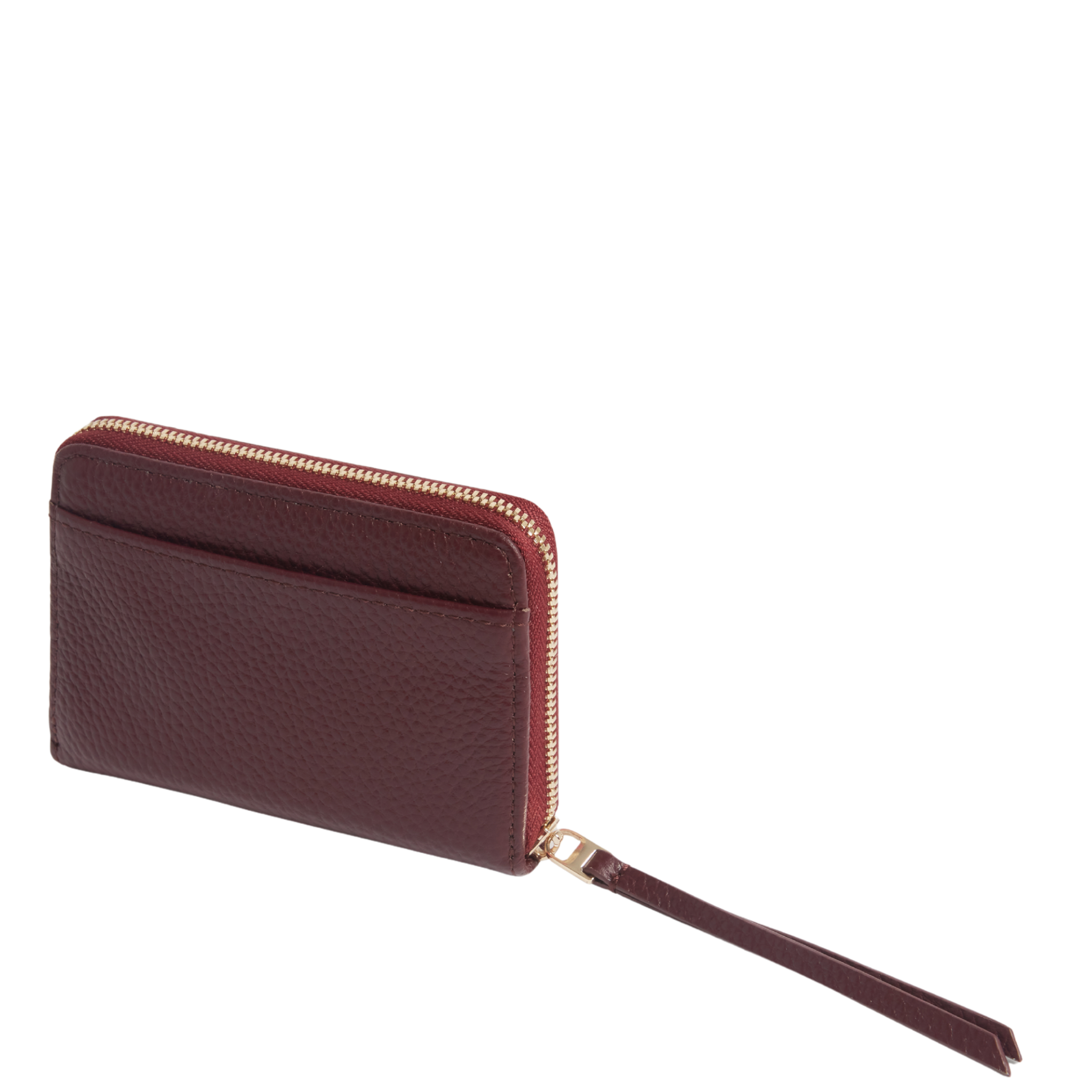 Womens Ted Baker Dark Red Bow Detail Small Zip Around Purse