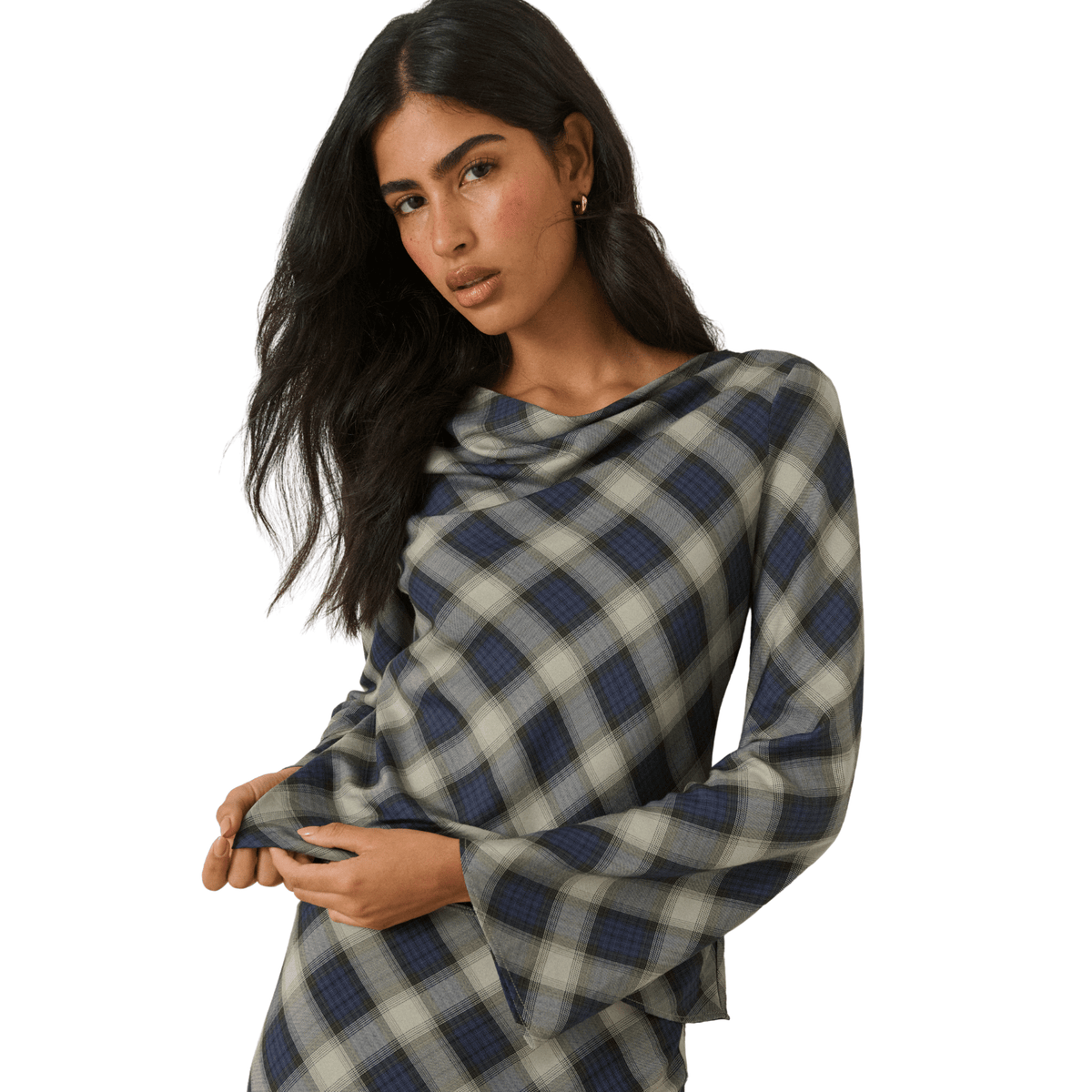 Womens Nobody's Child Blue Cruz Top