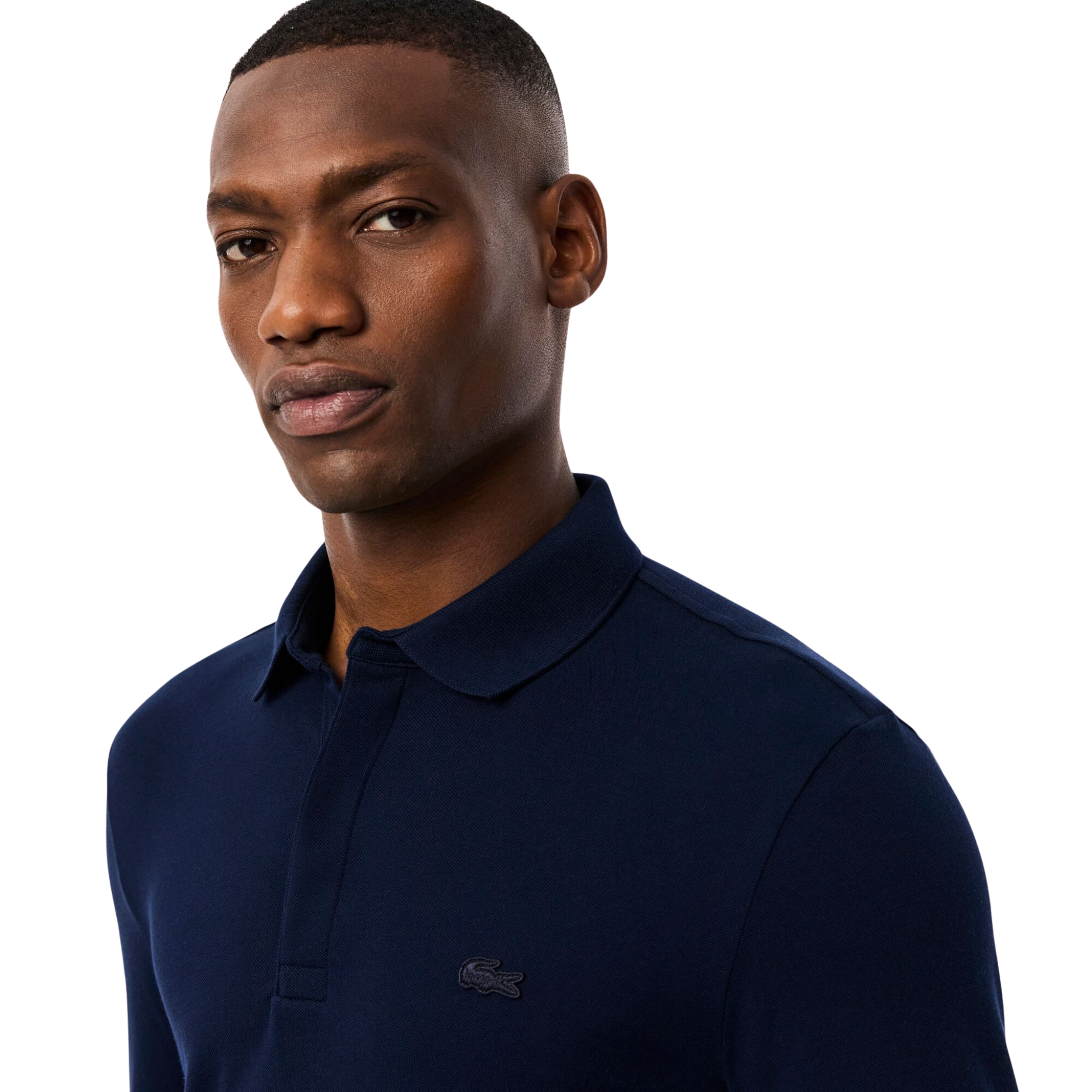 Mens Lacoste Navy Paris Smart Regular Fit L/s Polo Shirt