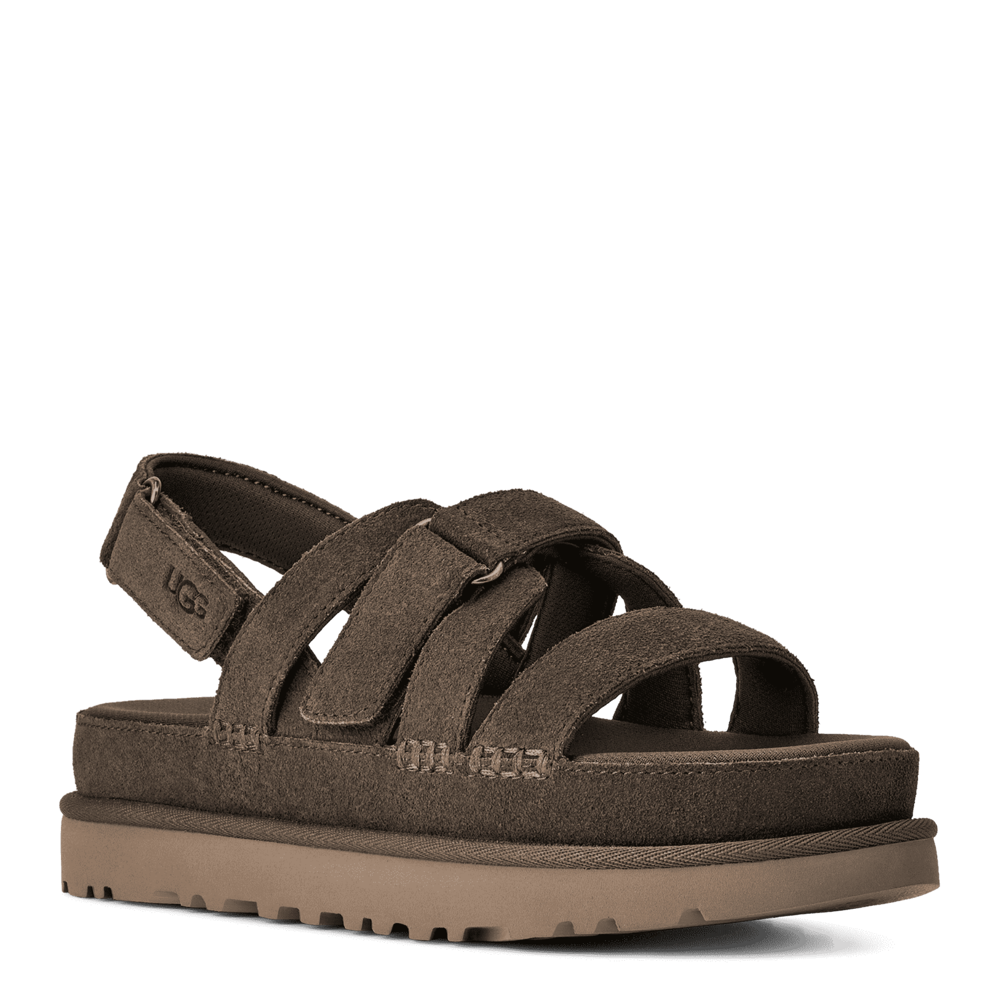 Womens UGG Dense Smoke Goldenstar Gleam Sandals