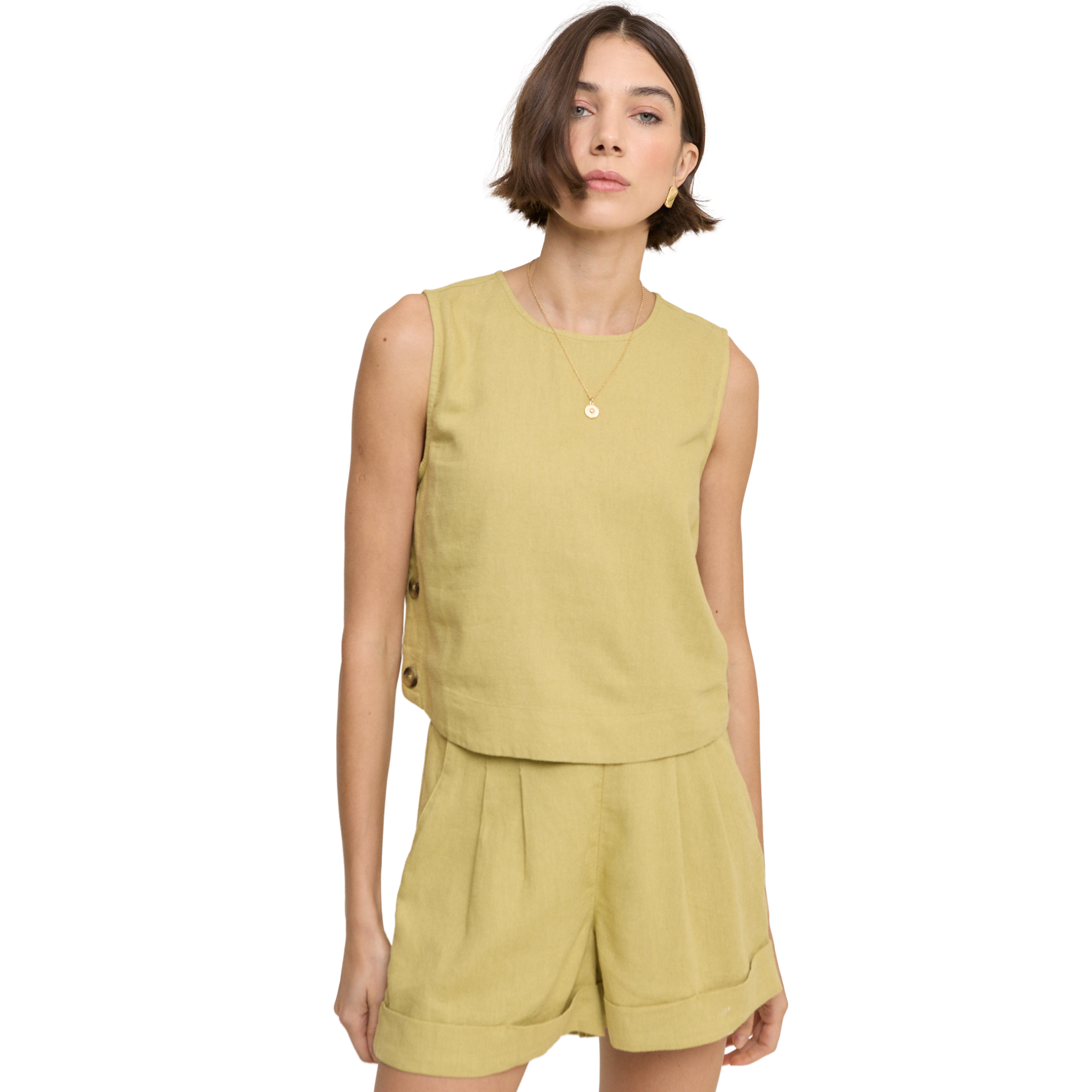 Womens Nobody's Child Green Torrent Turn Up Shorts