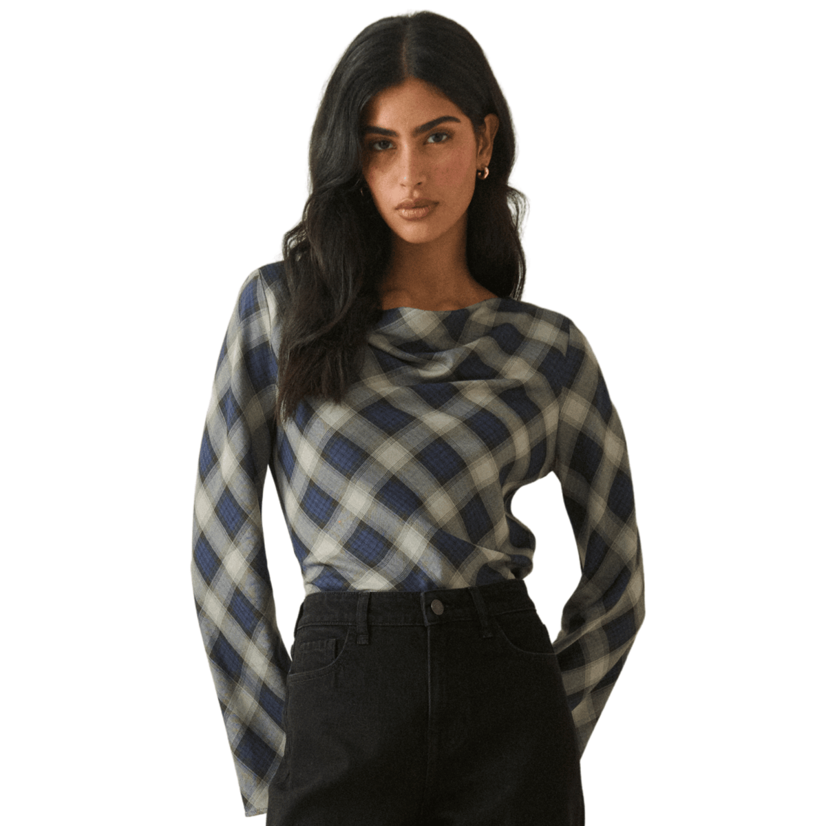 Womens Nobody's Child Blue Cruz Top
