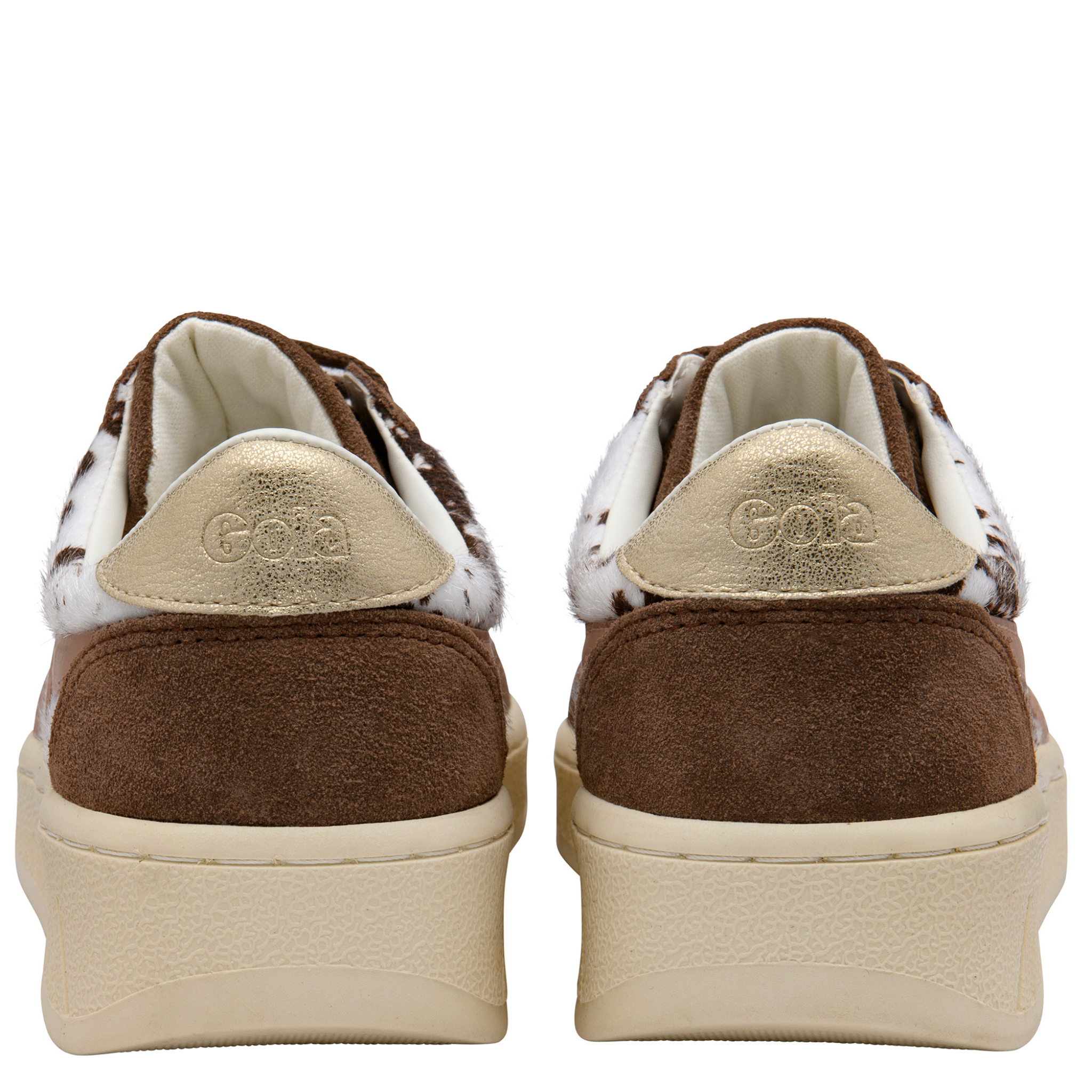 Womens Gola Dalmatian/Otter/Cameo Grandslam Savanna Trainers