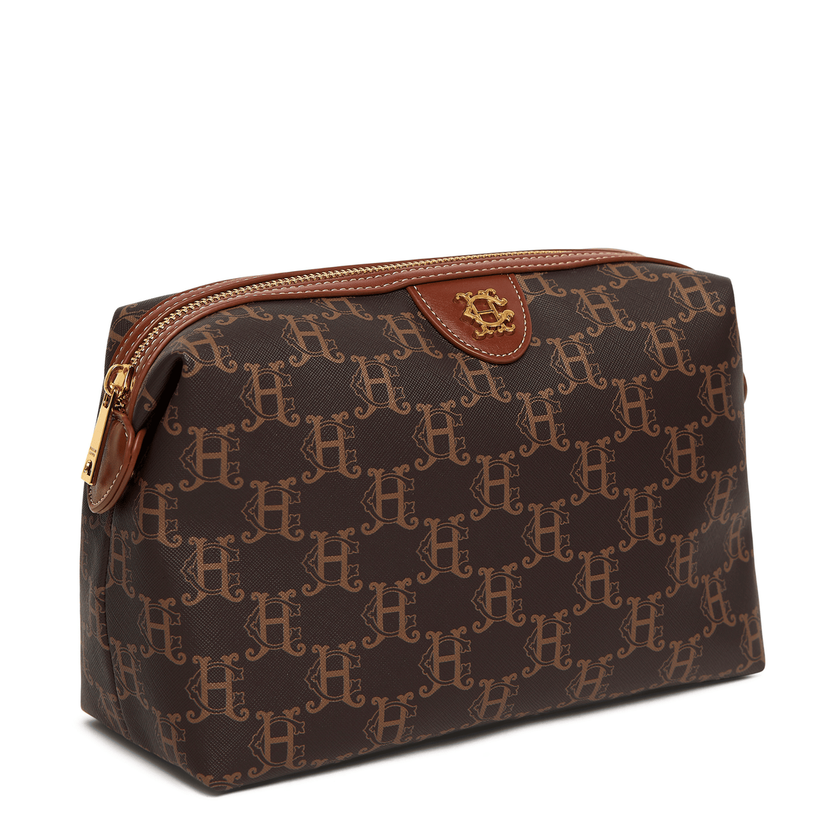 Womens Holland Cooper Tan Monogram Wash Bag