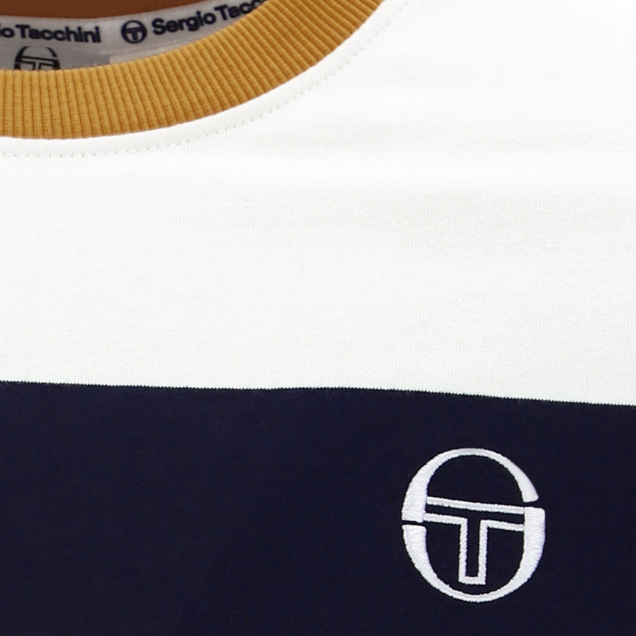 Mens Sergio Tacchini Gardenia/Blue/Pumpkin Spice Master S/s T Shirt