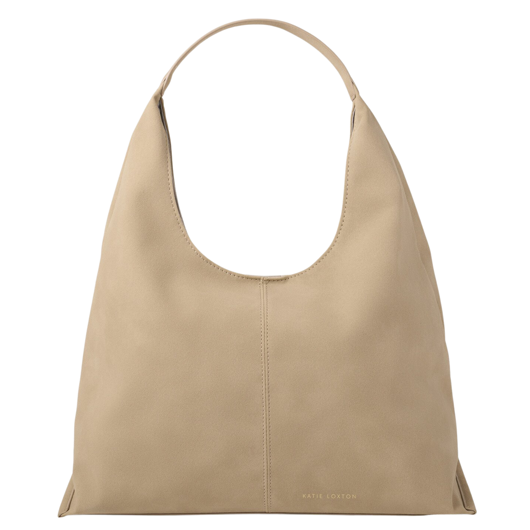 Womens Katie Loxton Light Taupe Suedette Laila Slouch Shoulder Bag