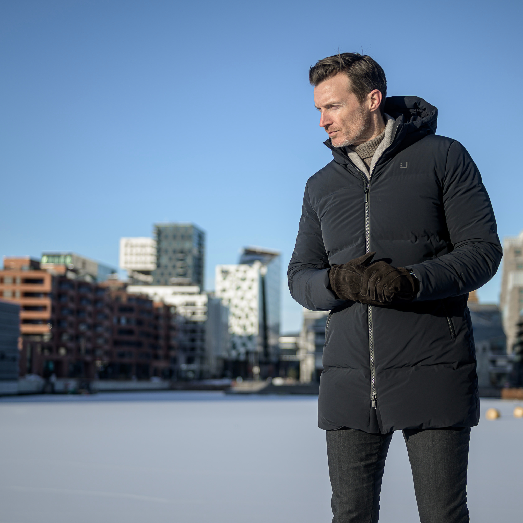 Mens UBR Black Titan Down Parka