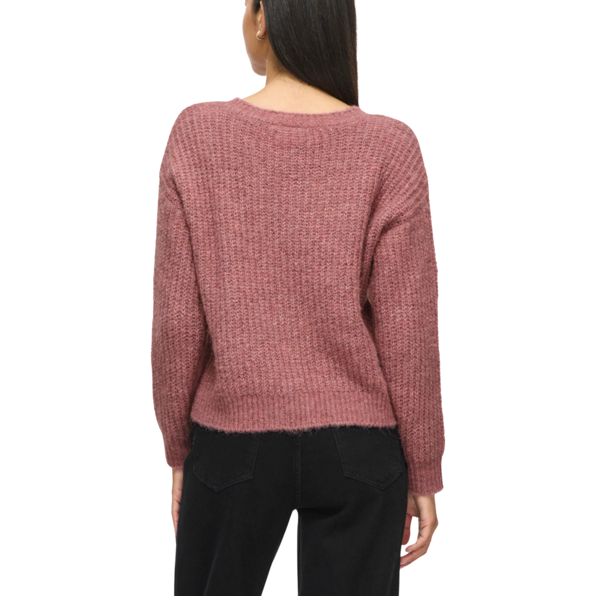 Womens Vila Nostalgia Rose Vilampe V-Neck Knit