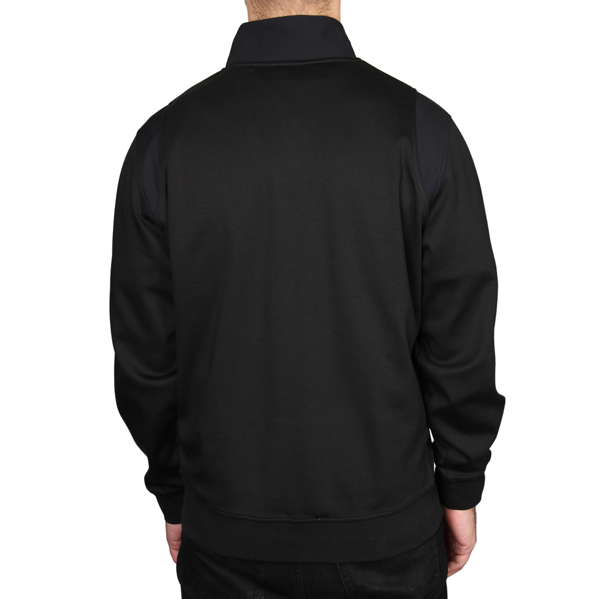 Mens Moose Knuckles Black Dalon 1/4 Zip Sweatshirt