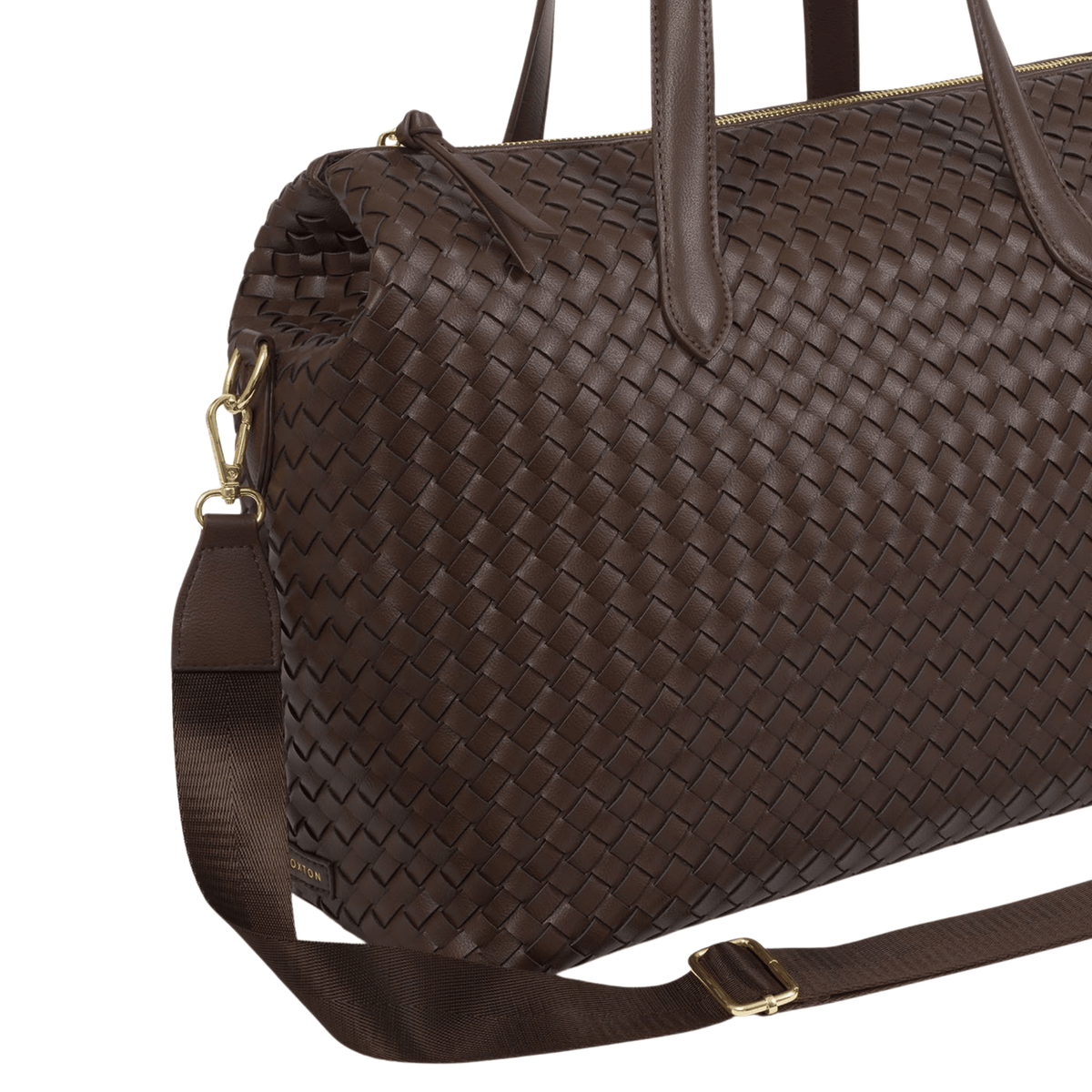 Womens Katie Loxton Chocolate Milan Hand Woven Cabin Bag