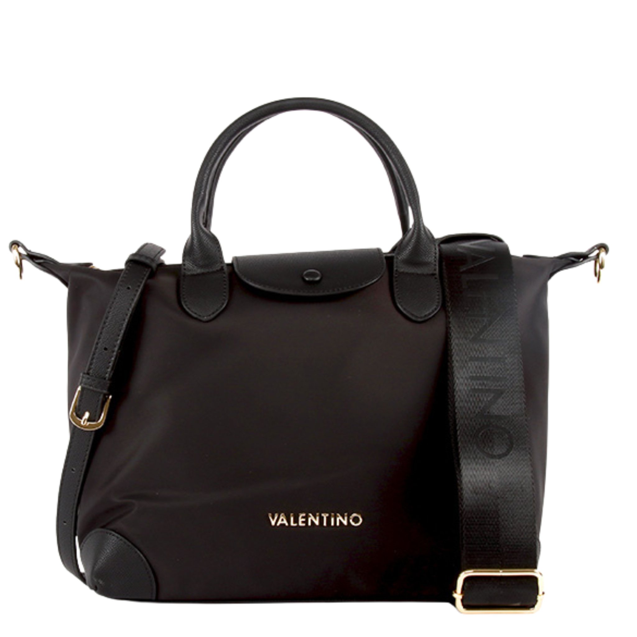 Womens Valentino Black Jolly RE Nylon Tote Bag