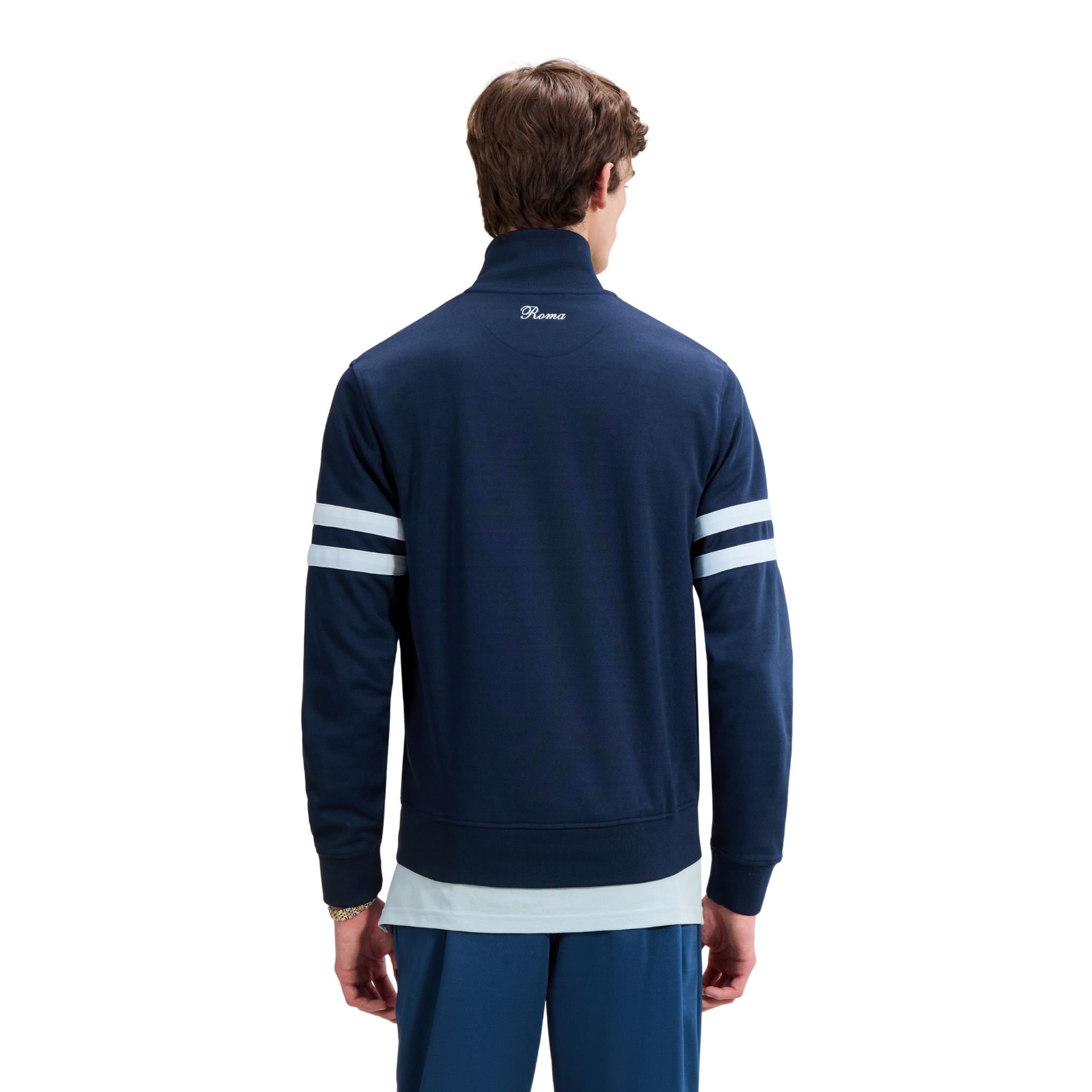 Mens Ellesse Navy/Light Blue Roma Track Jacket