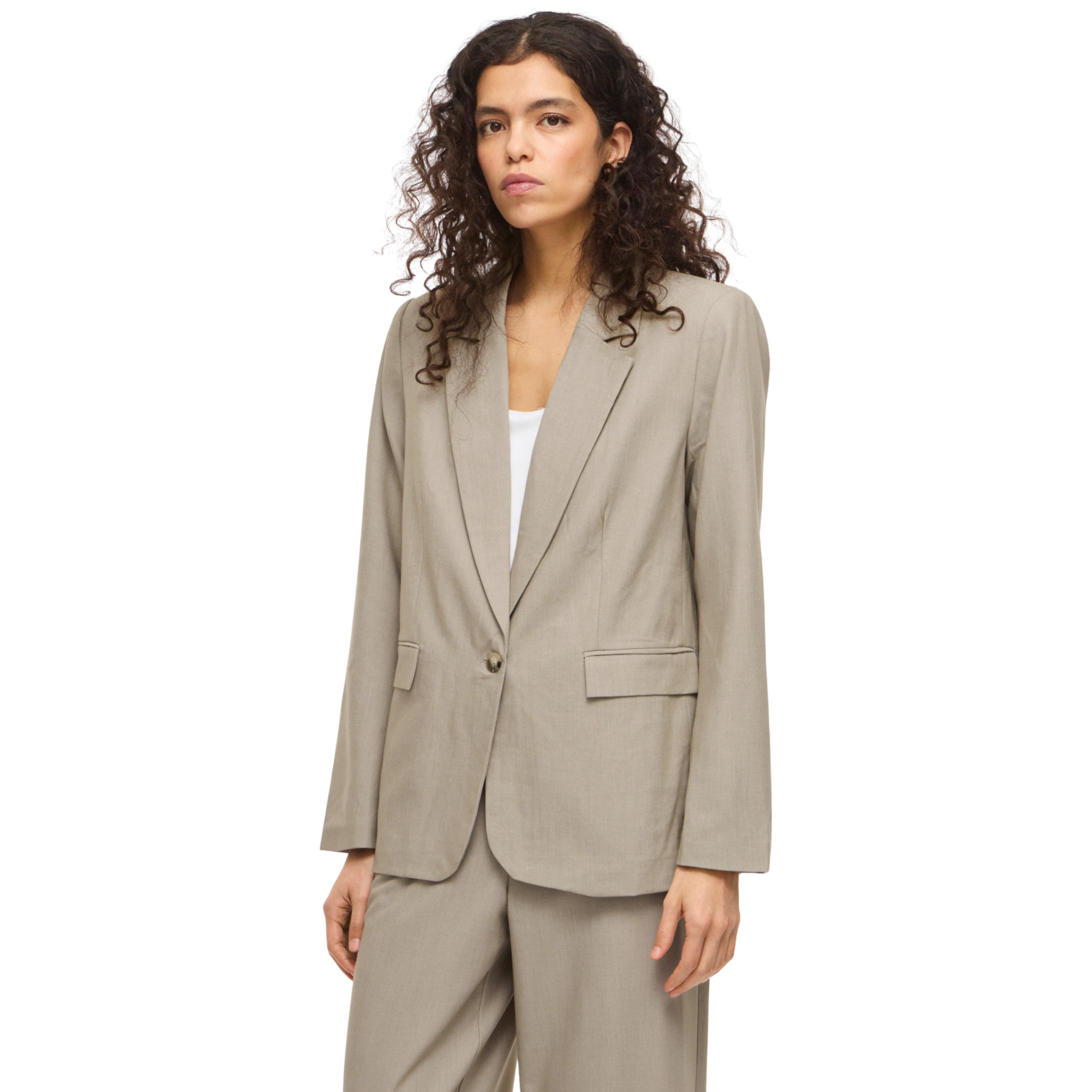 Womens Vila Beige Visiffe Blazer